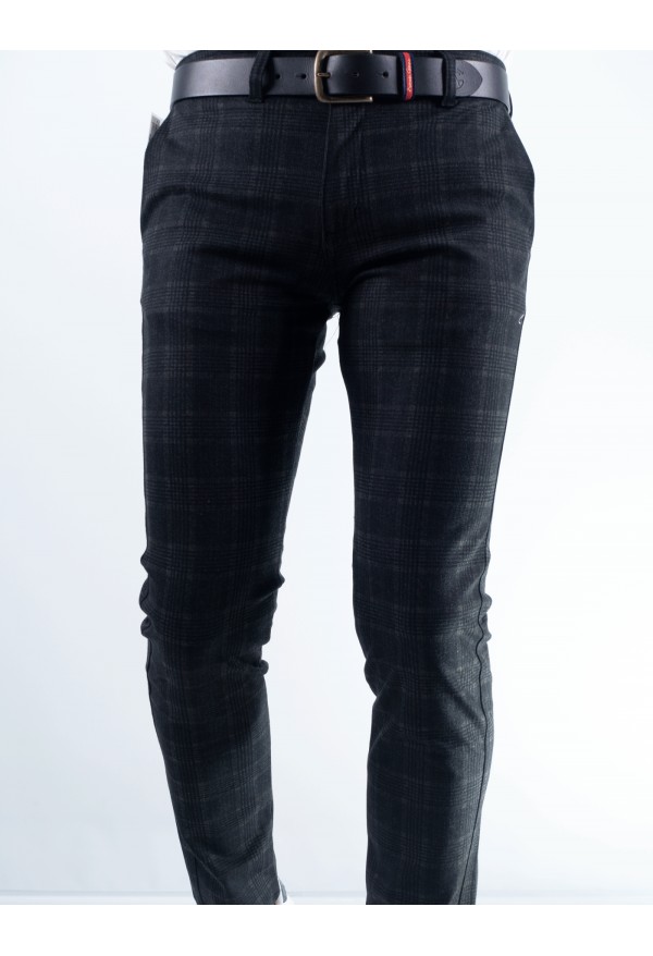 PANTALON CUADRO ENGLAND LA VESPITA NEGRO