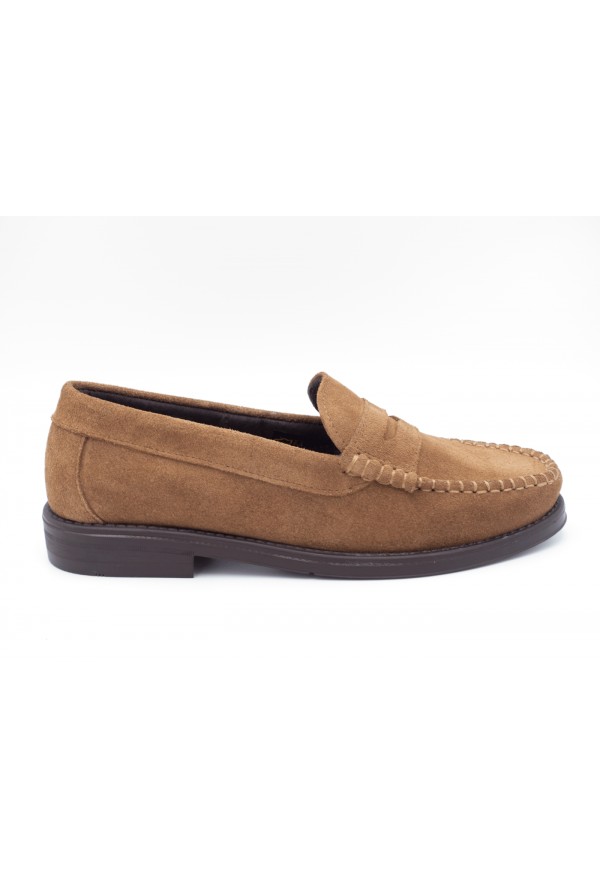 ZAPATO ANTIFAZ ANTE  CAMEL