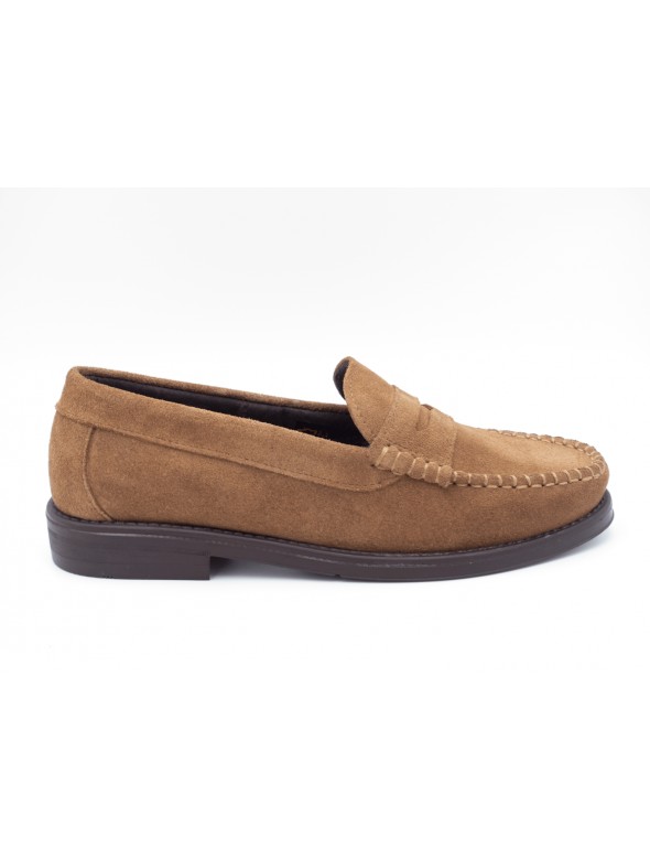 ZAPATO ANTIFAZ ANTE  CAMEL