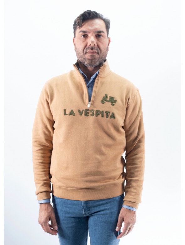 SUDADERA CREMALLERA LOGO LA...