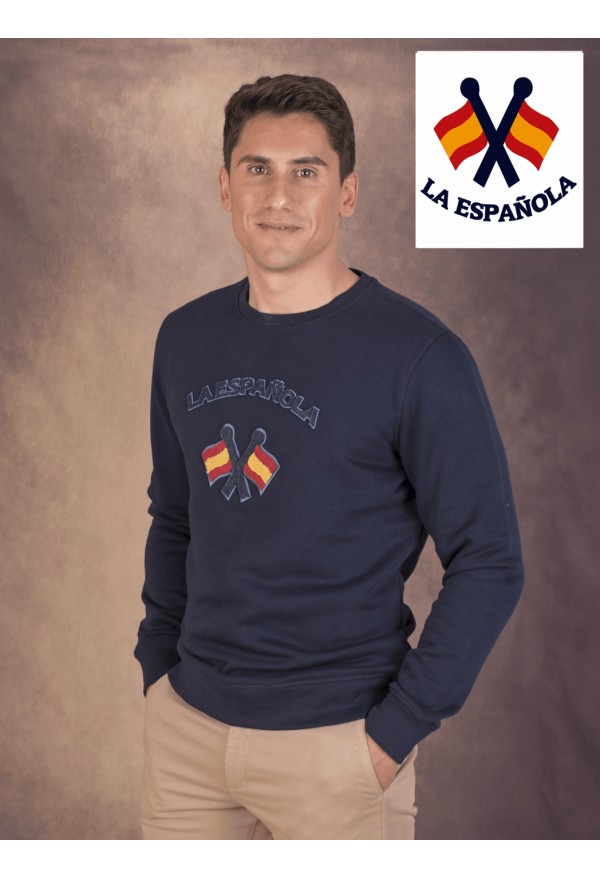 SUDADERA FLAT LA ESPANOLA MARINO