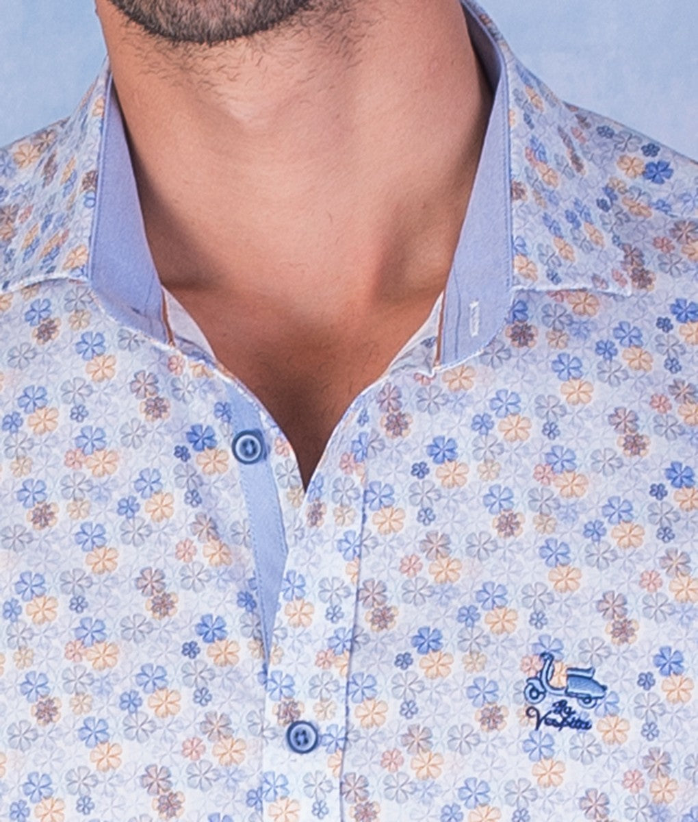 CAMISA FLOR REX LA VESPITA AZUL