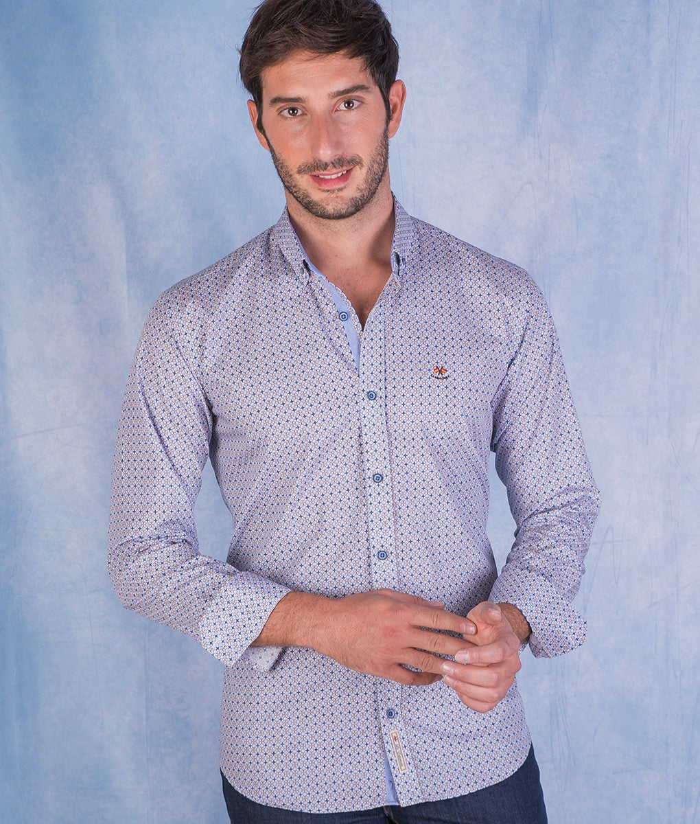 CAMISA ESTRELLA LA ESPAÑOLA AZUL