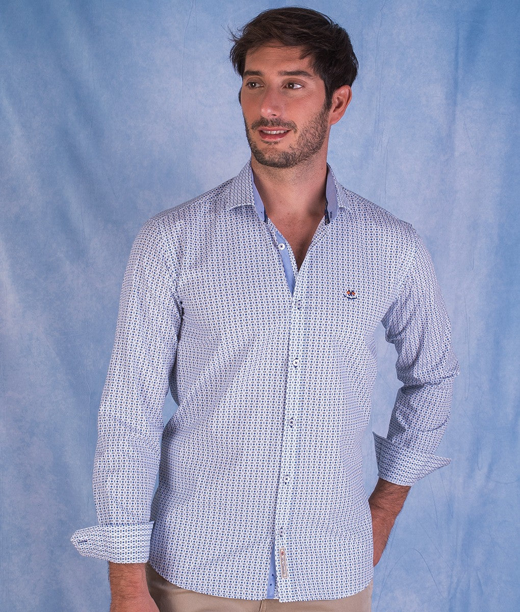 CAMISA CORCHETE LA ESPAÑOLA AZUL