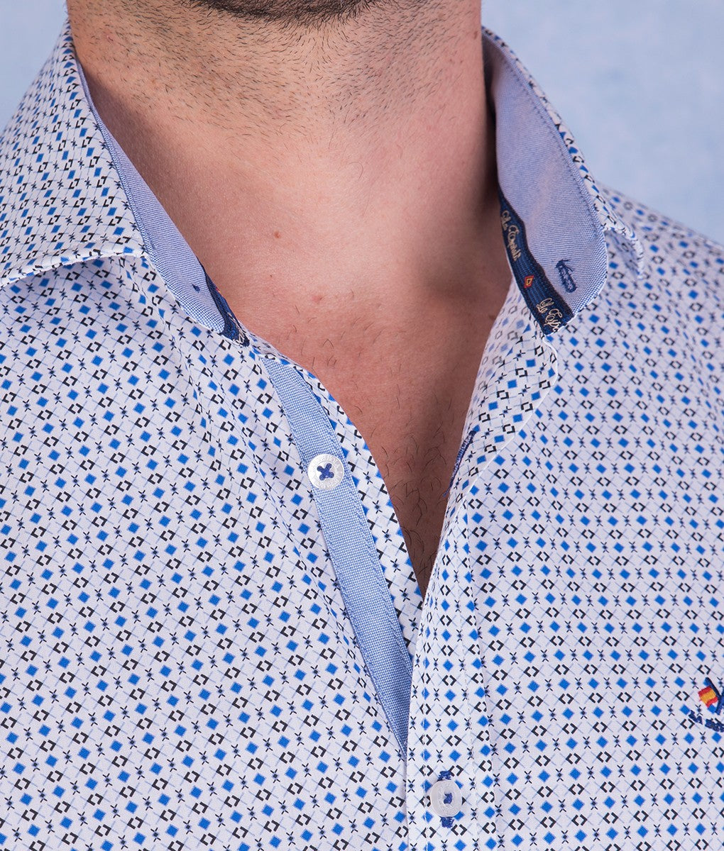 CAMISA CORCHETE LA ESPAÑOLA AZUL