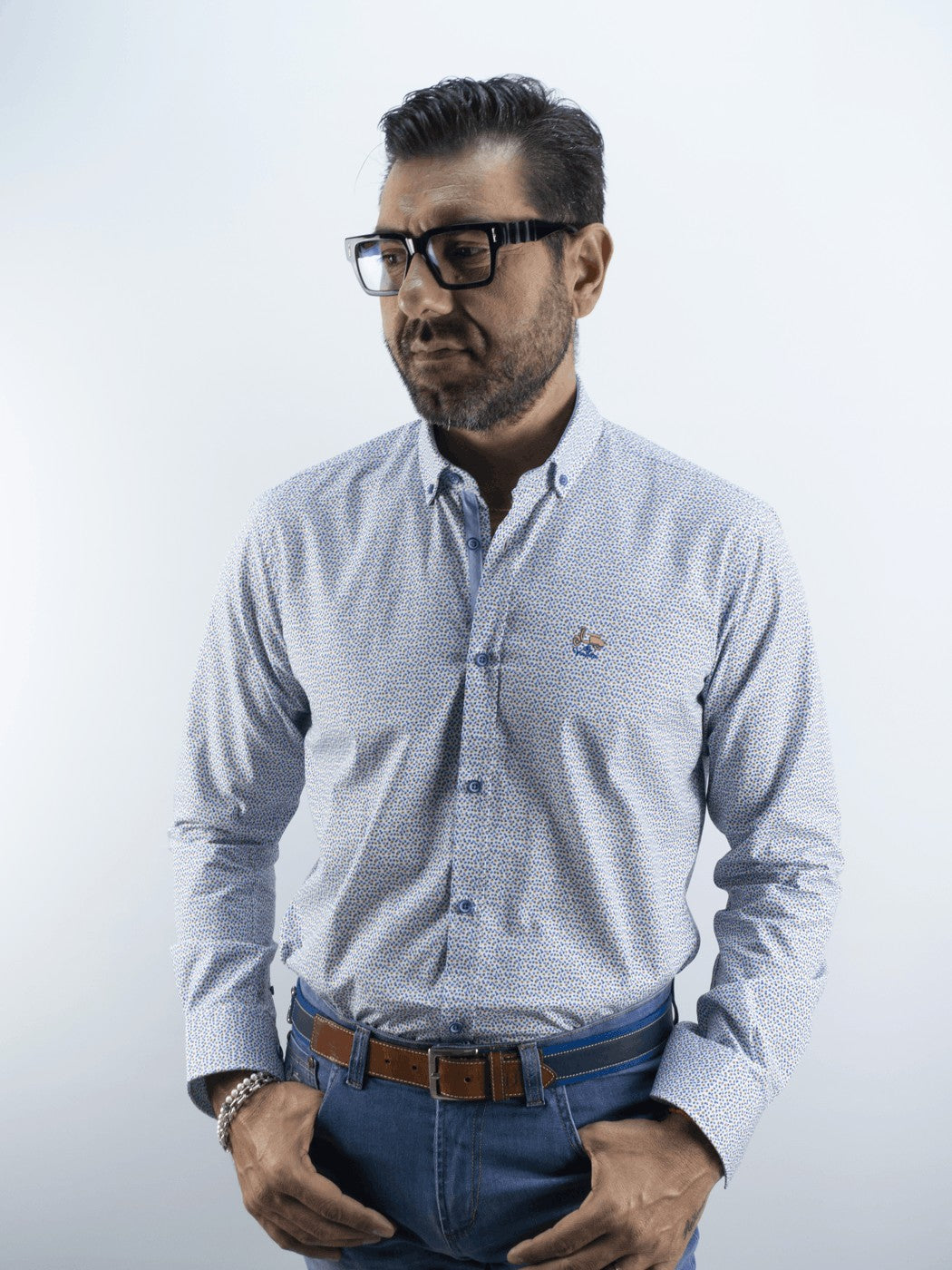CAMISA MADRID LA VESPITA AZUL