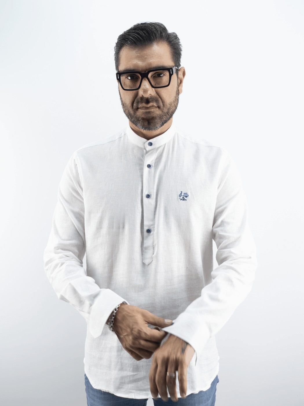 POLERA LINO LA VESPITA BLANCO