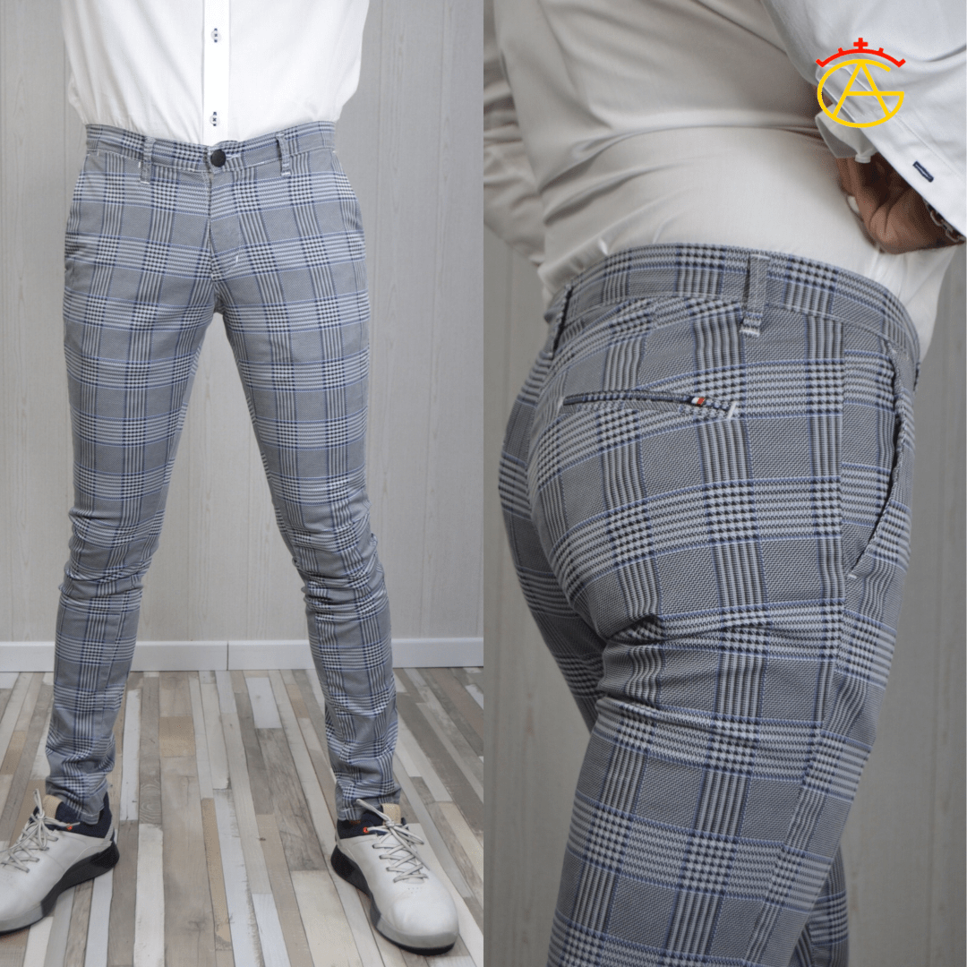PANT CUADROS KST NEGRO
