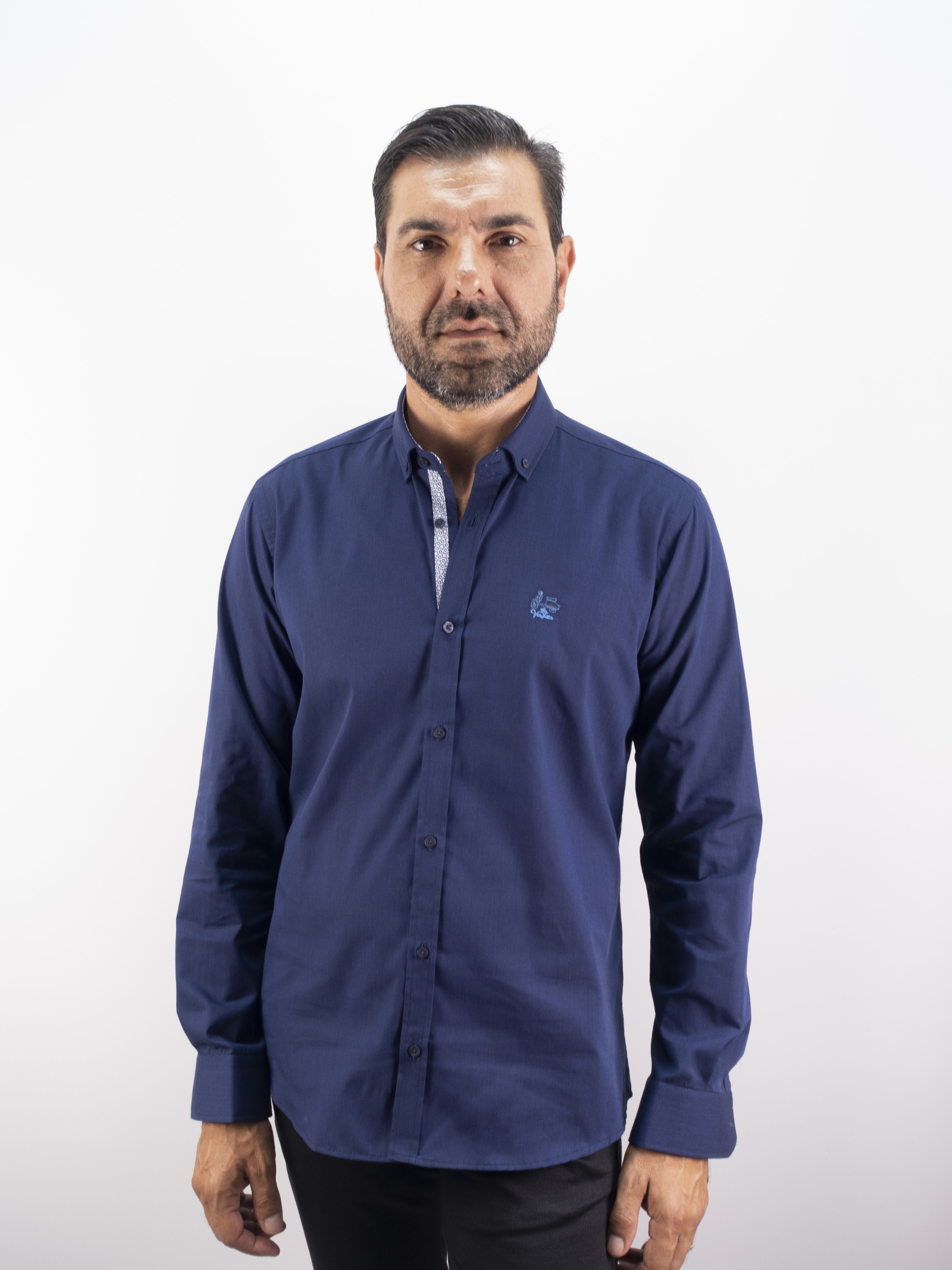 CAMISA FIL BASIC LA VESPITA MARINO