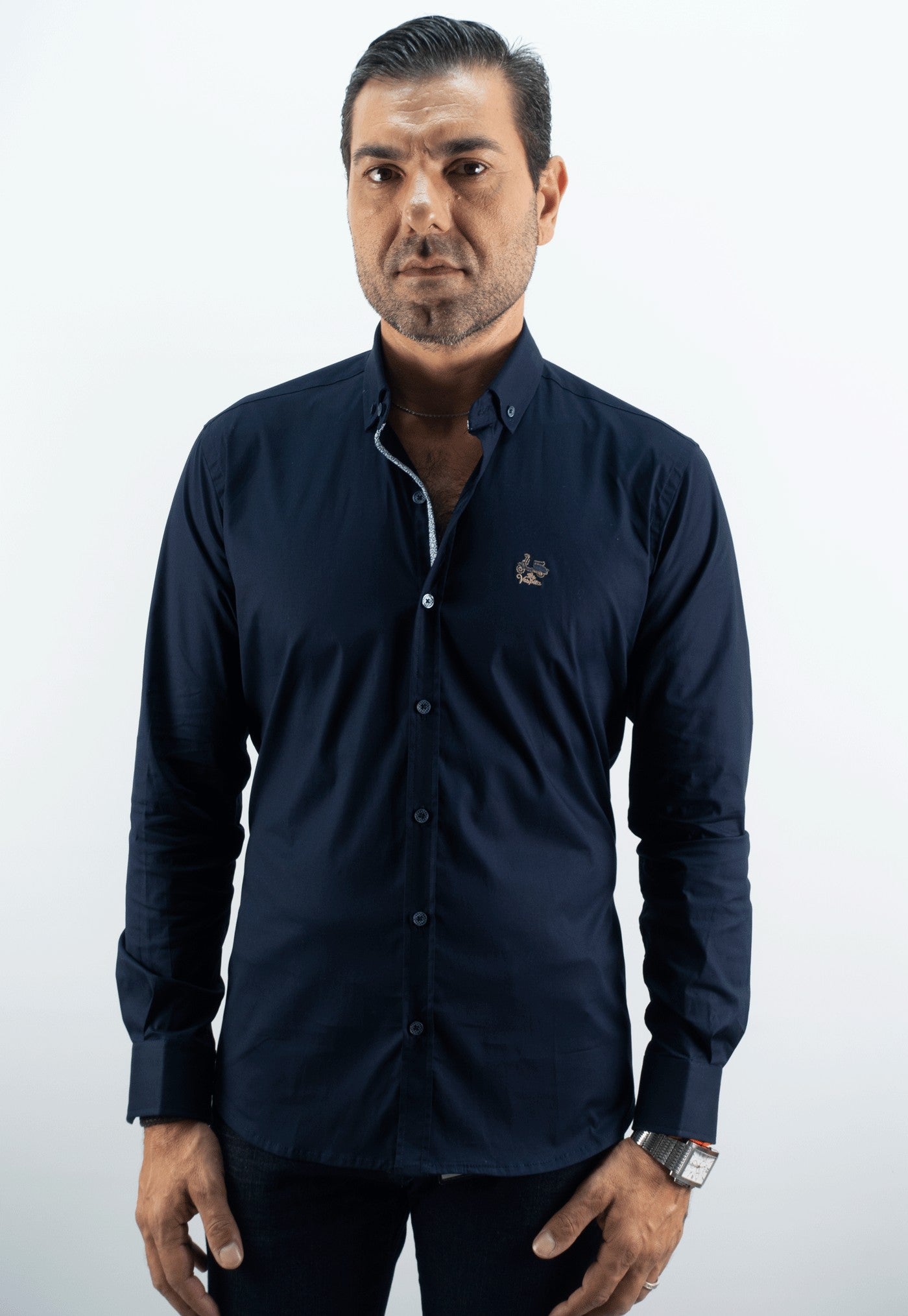 CAMISA SUPER LA VESPITA MARINO