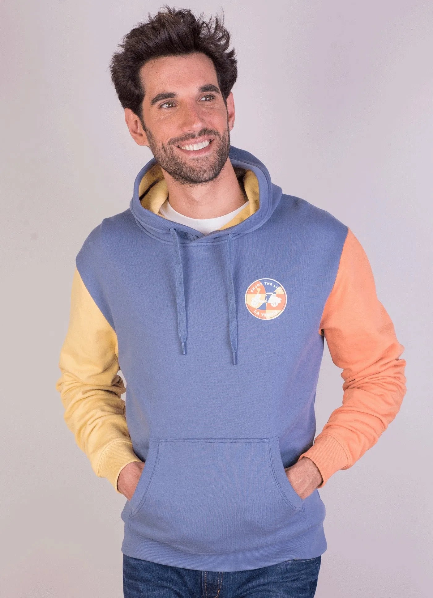 SUDADERA CAPUCHA ENJOY LA VESPITA AZUL
