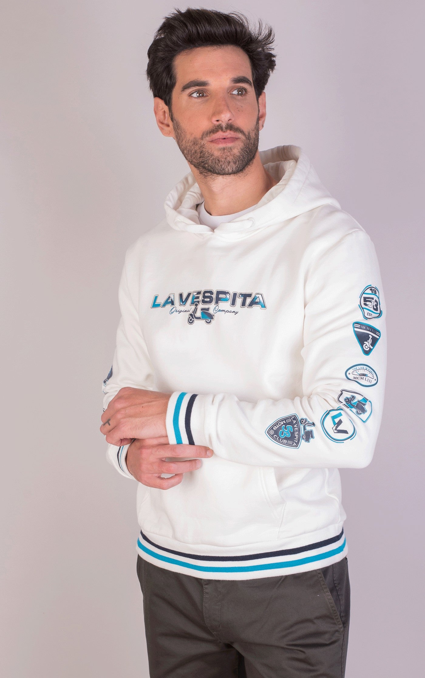 SUDADERA CAPUCHA ORIGINAL LA VESPITA BEIG