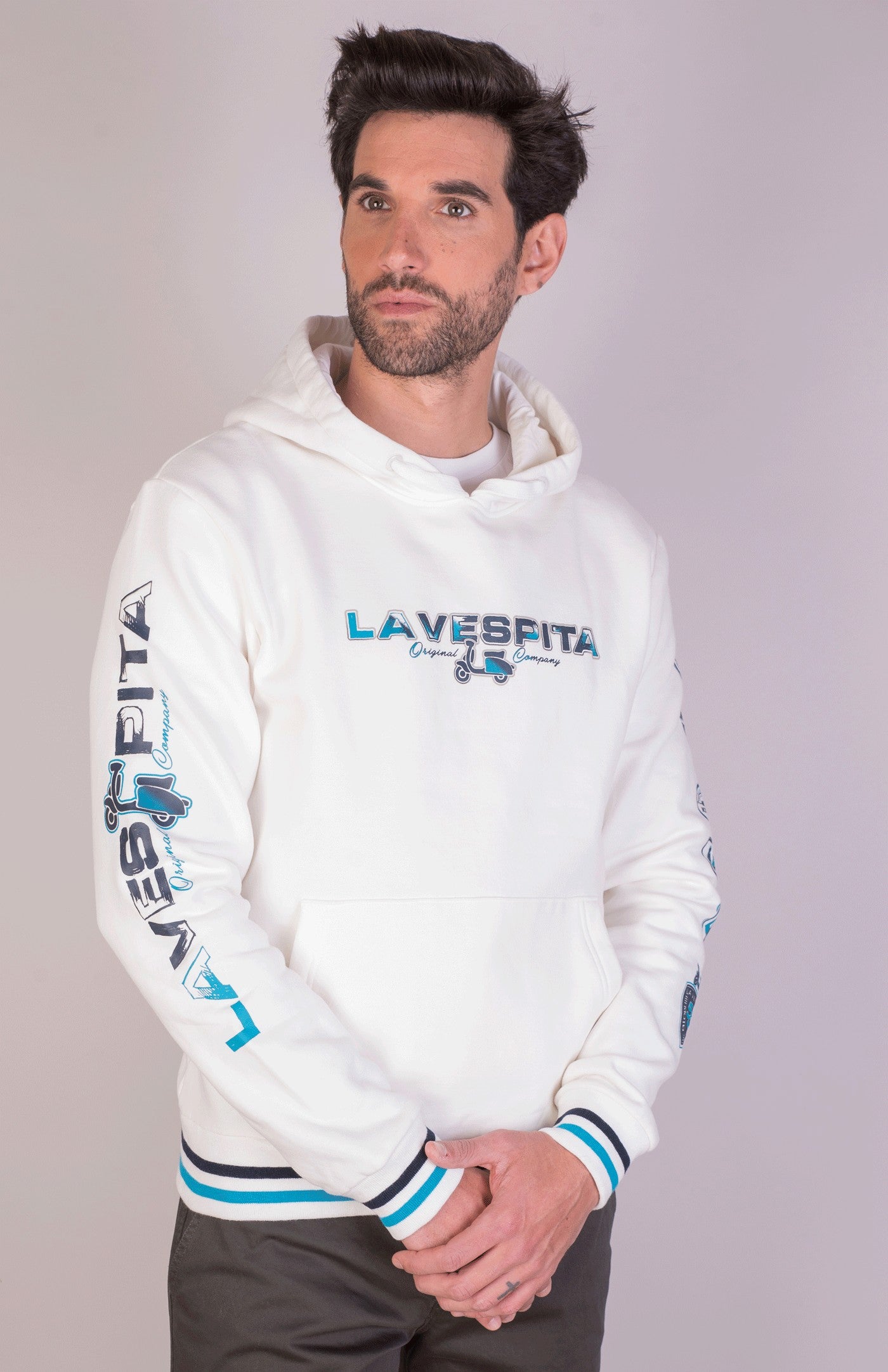 SUDADERA CAPUCHA ORIGINAL LA VESPITA BEIG