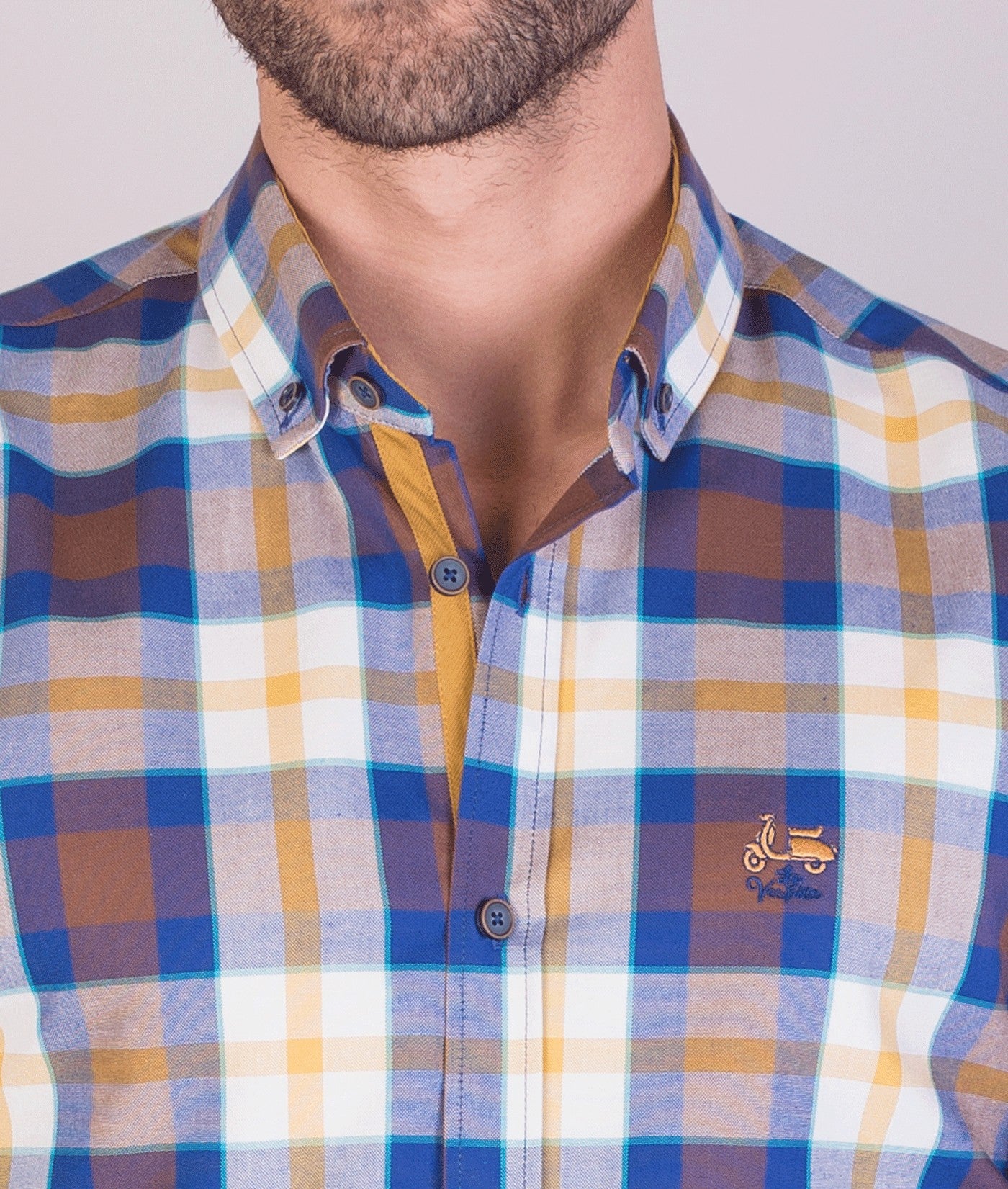 CAMISA FUN LA VESPITA MOSTAZA