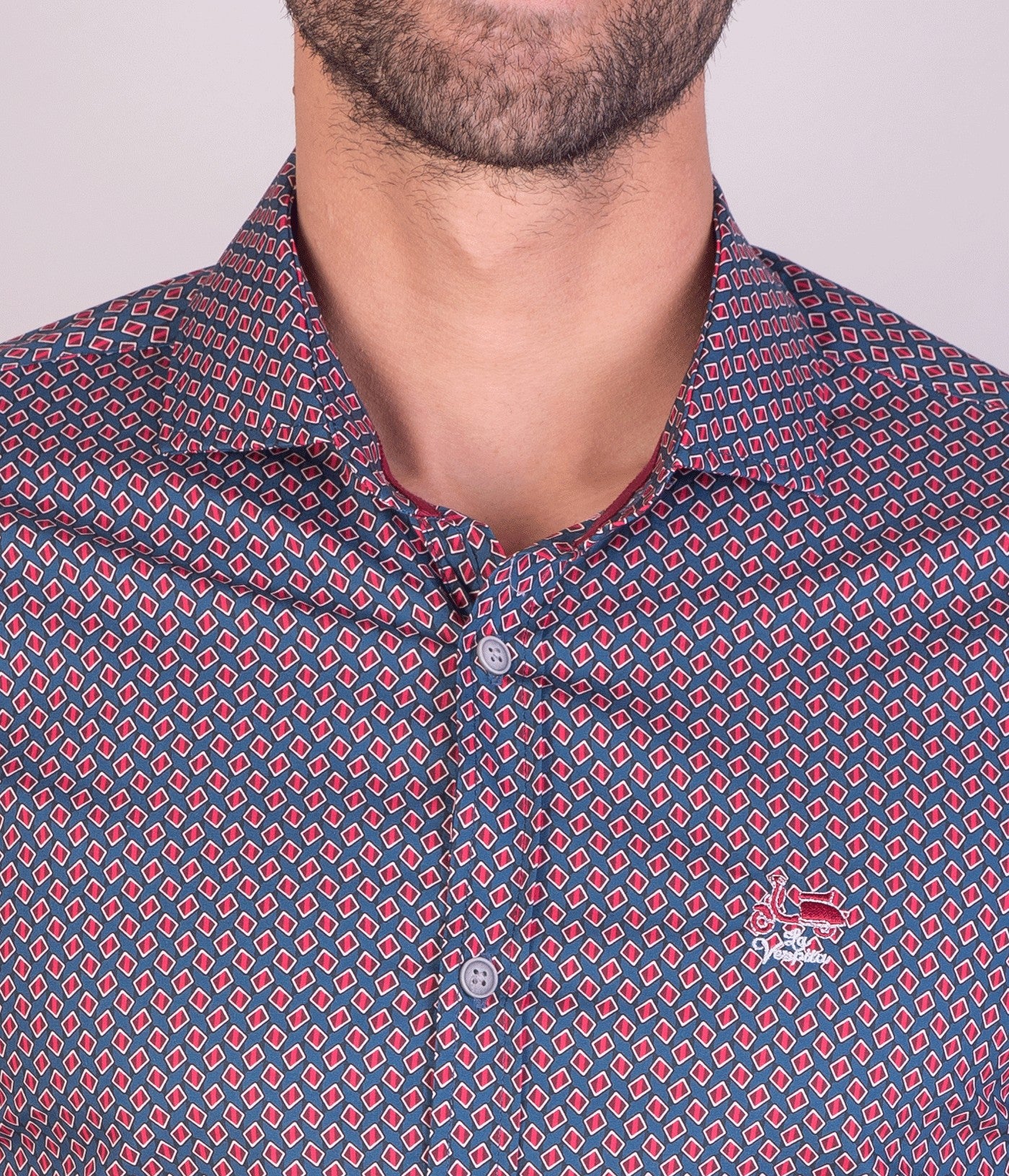 CAMISA R+L LA VESPITA MARINO