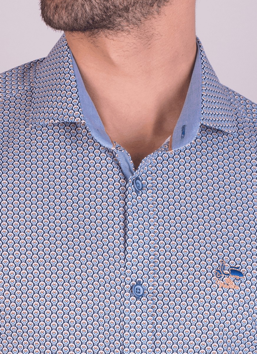 CAMISA TULIPAN LA VESPITA MARINO