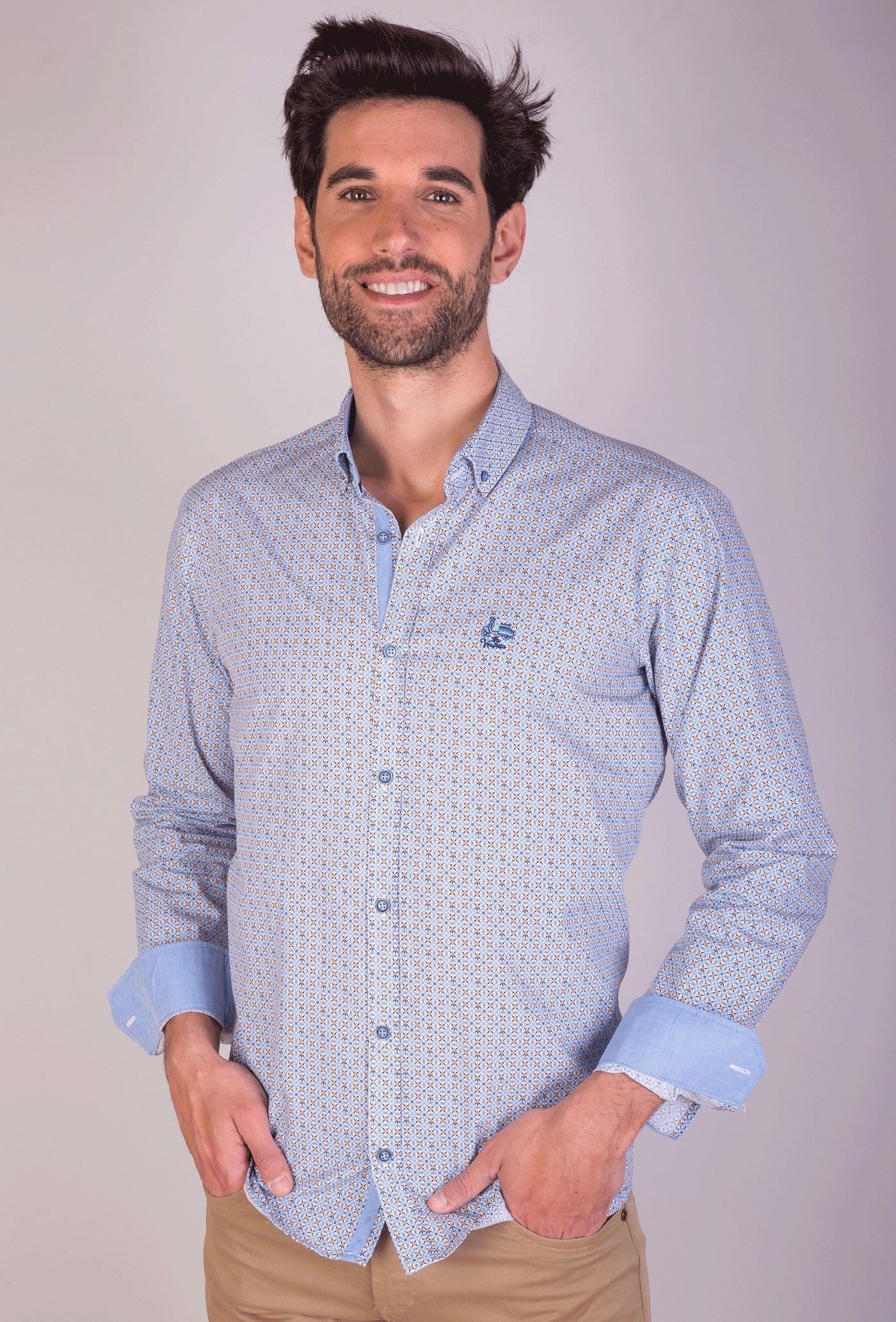 CAMISA VIDRIE LA VESPITA AMARILLO