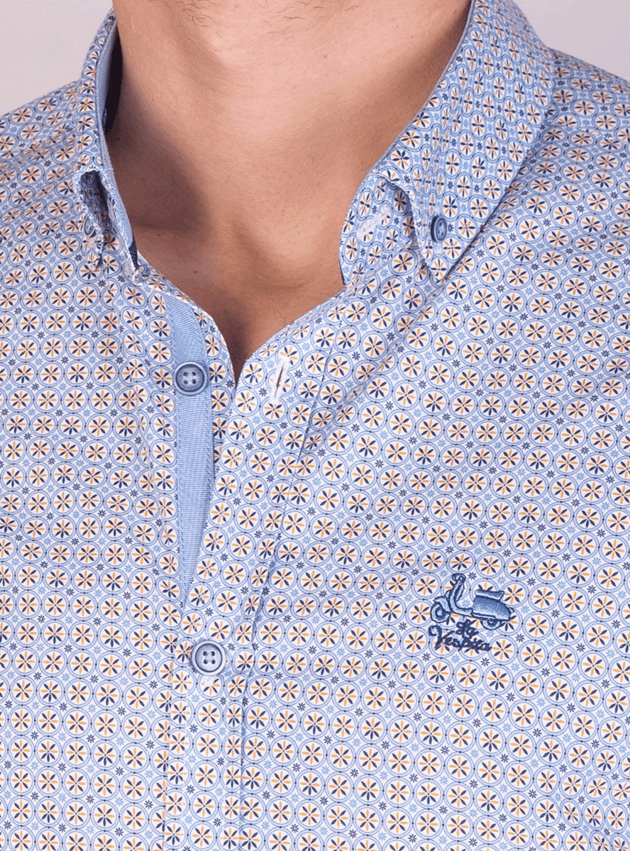 CAMISA VIDRIE LA VESPITA AMARILLO