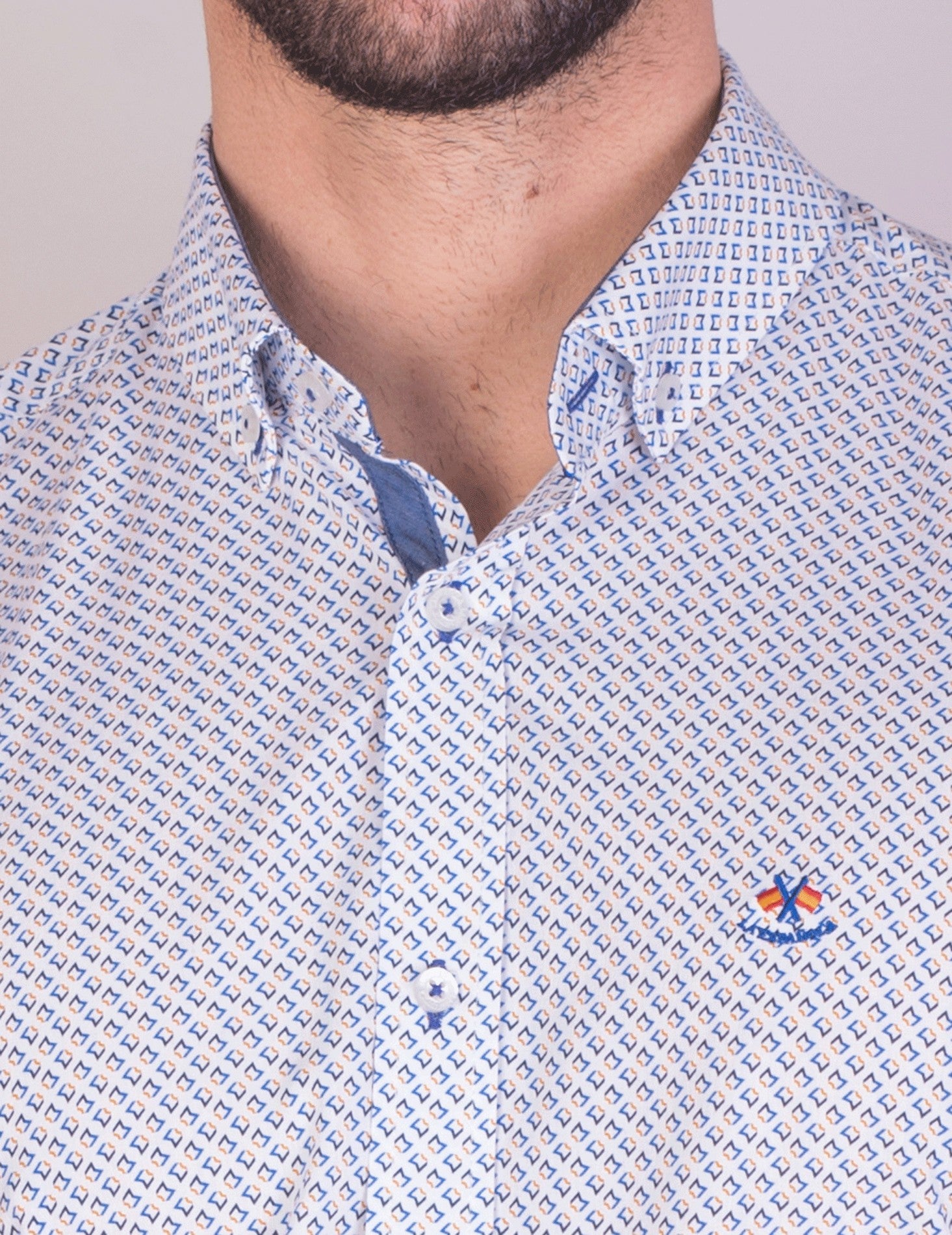 CAMISA BANDERIN LA ESPAÑOLA AZUL