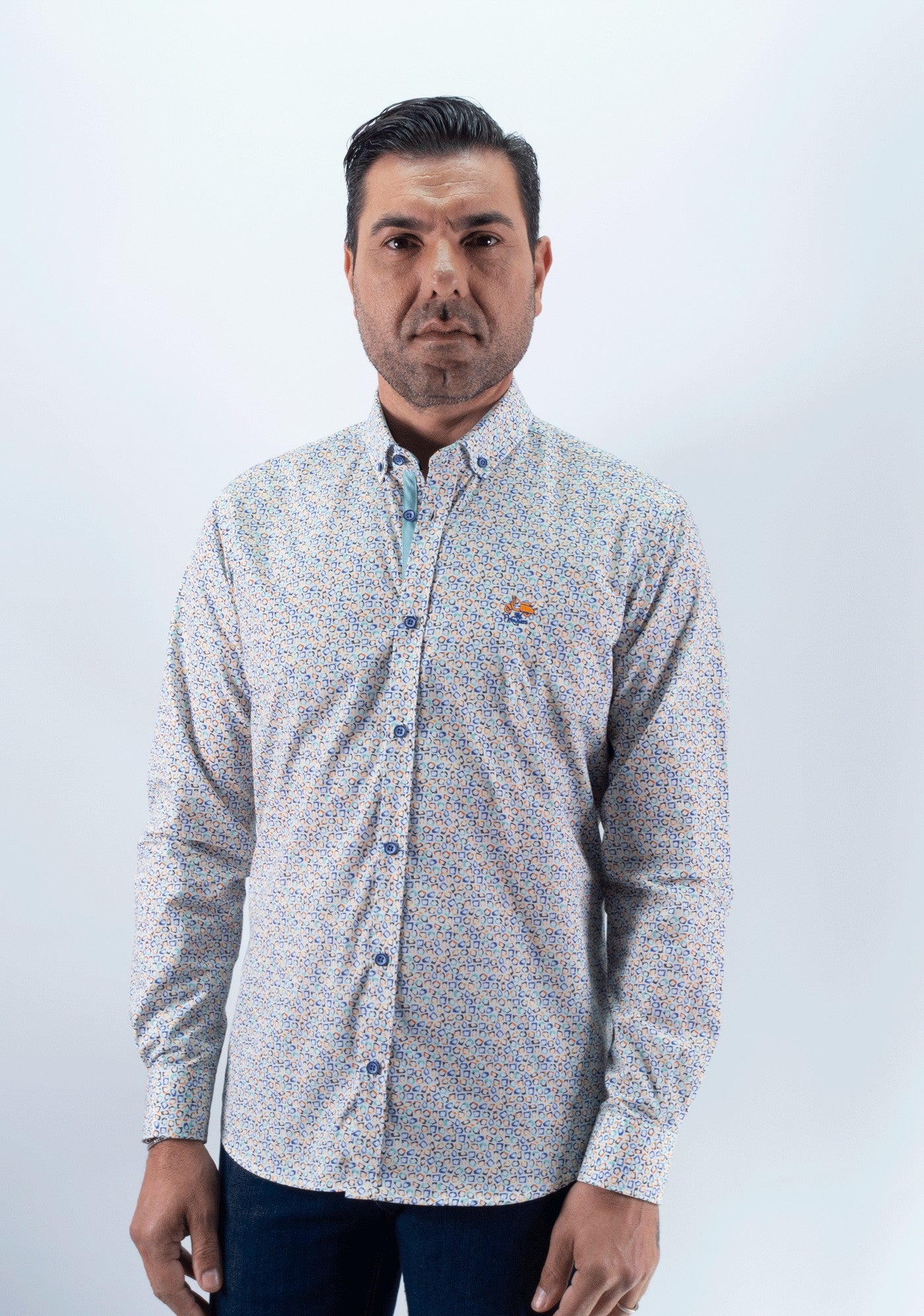 CAMISA MANZANA LA VESPITA BLANCO