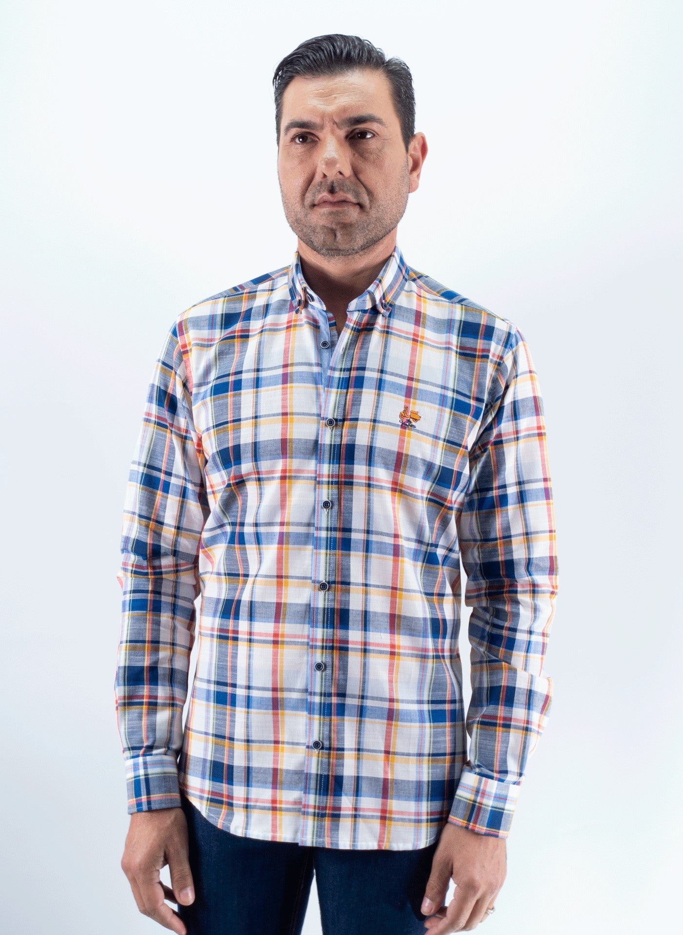 CAMISA CUADRO 60 LA VESPITA AZUL