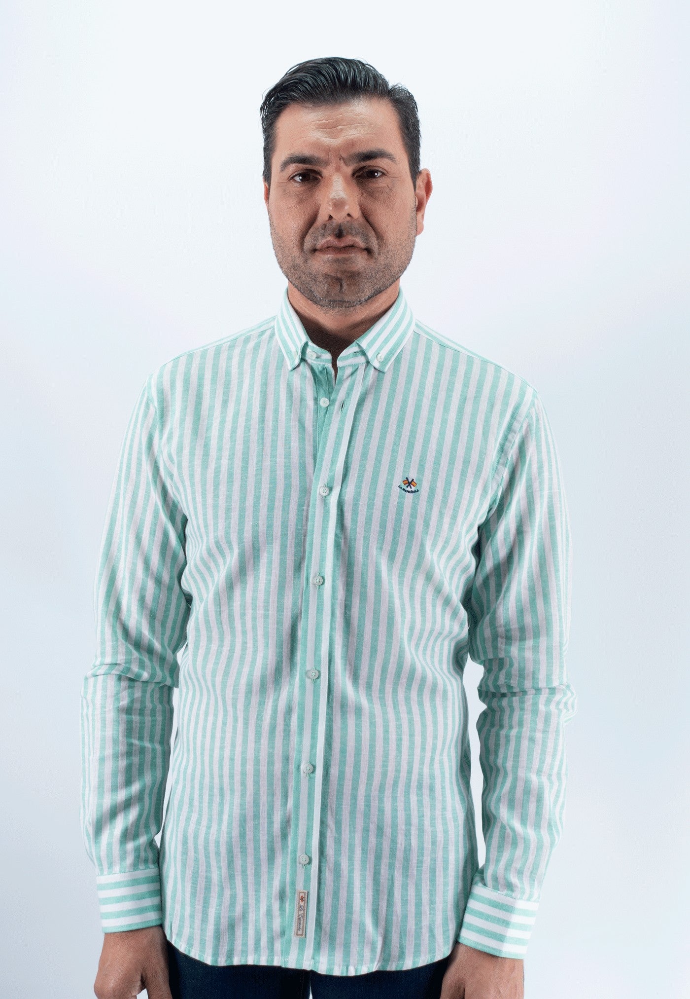 CAMISA RAYAS MEDIUM LA ESPAÑOLA VERDE