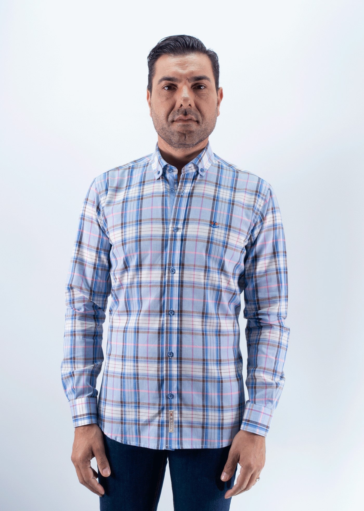 CAMISA CUADRO 48 LA VESPITA VIOLETA