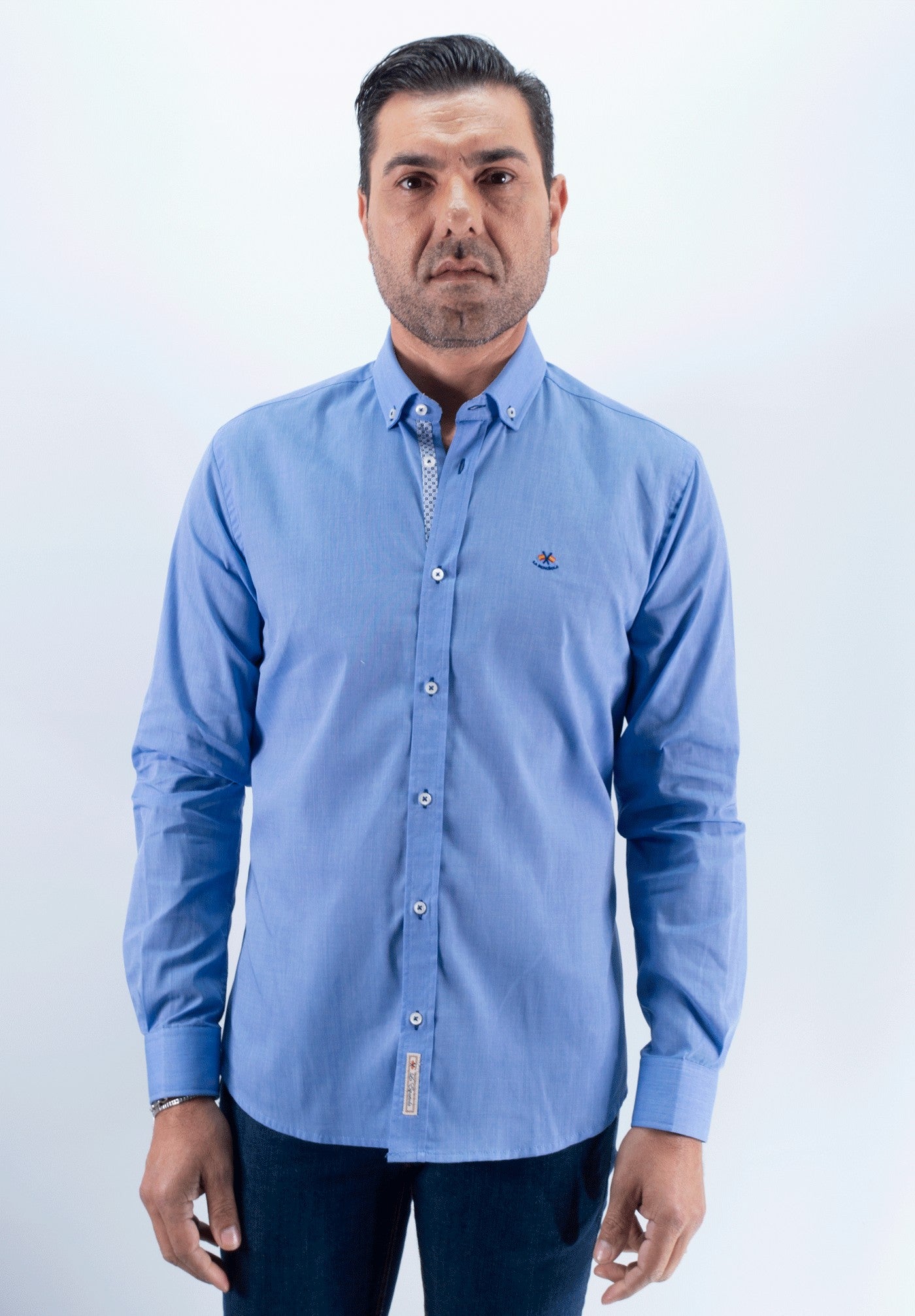 CAMISA FIL 4 LA ESPAÑOLA CELESTE