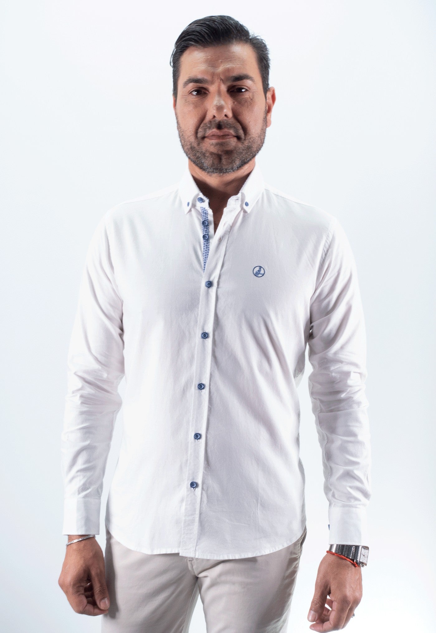 CAMISA OXFOD PREMIUM LA VESPITA BLANCO