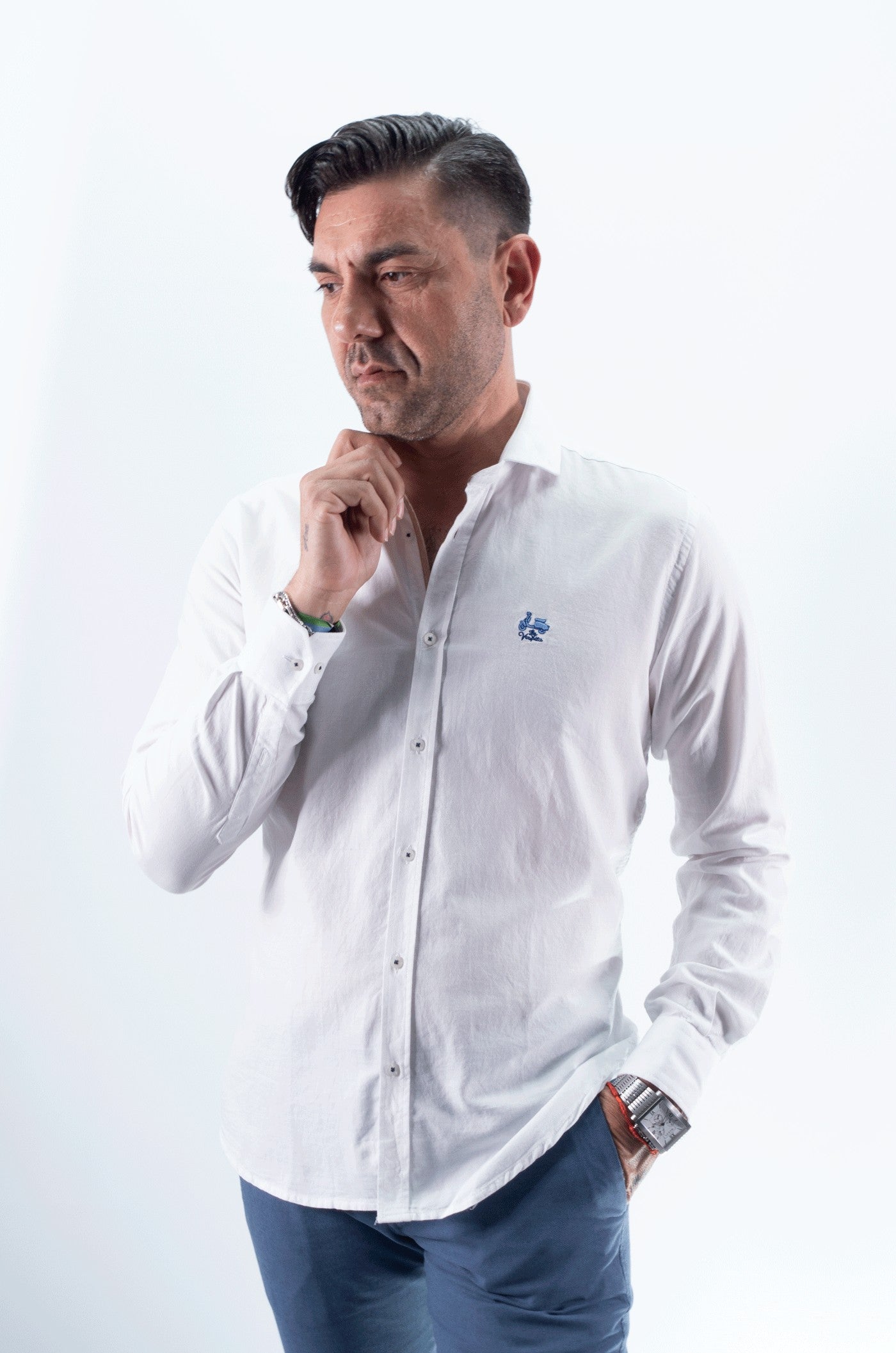 CAMISA CAPON 2 LA VESPITA BLANCO