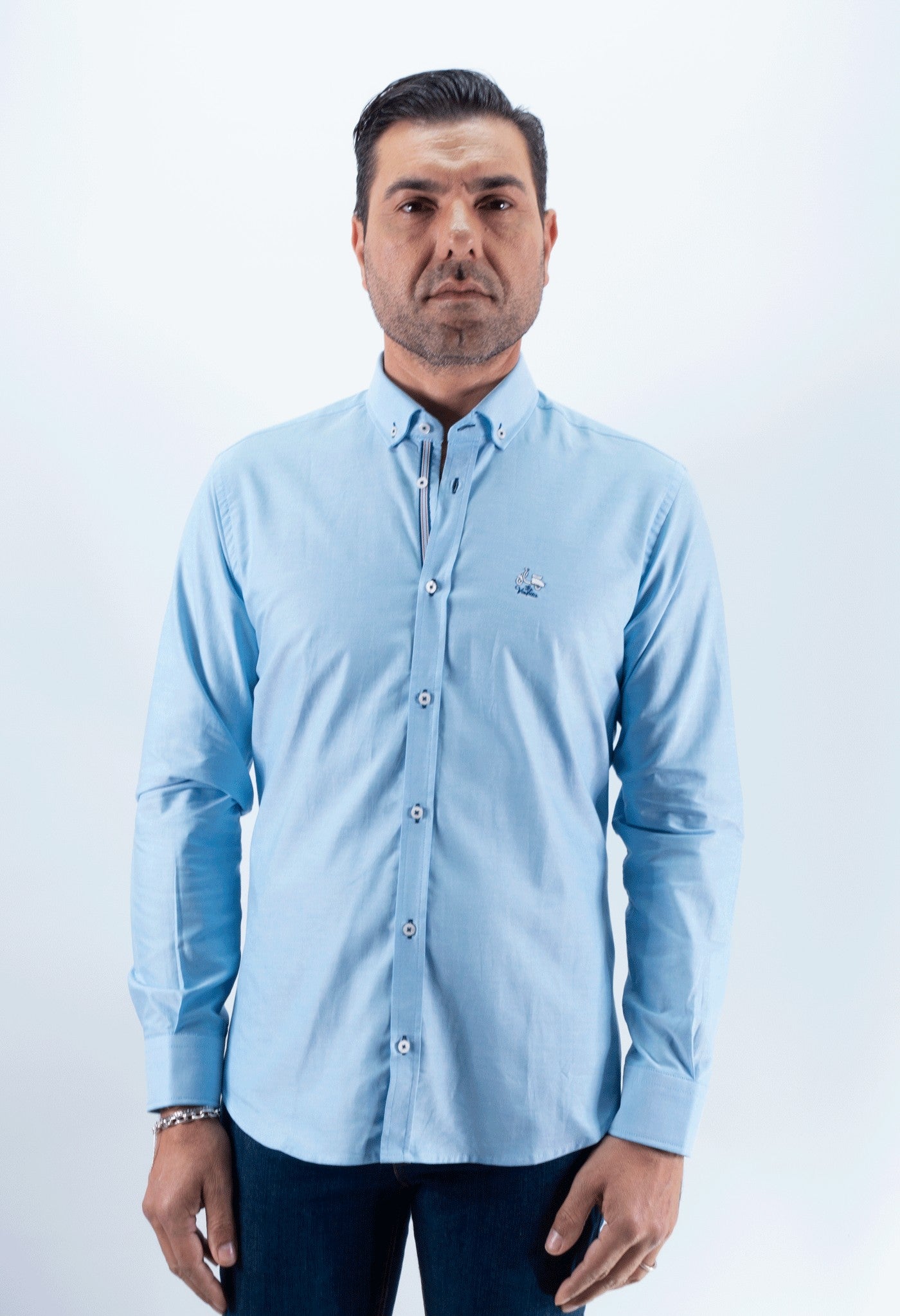 CAMISA OXFORD 24 LA VESPITA CELESTE