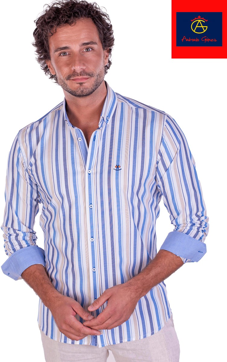 CAMISA RAYAS L LA VESPITA AZUL