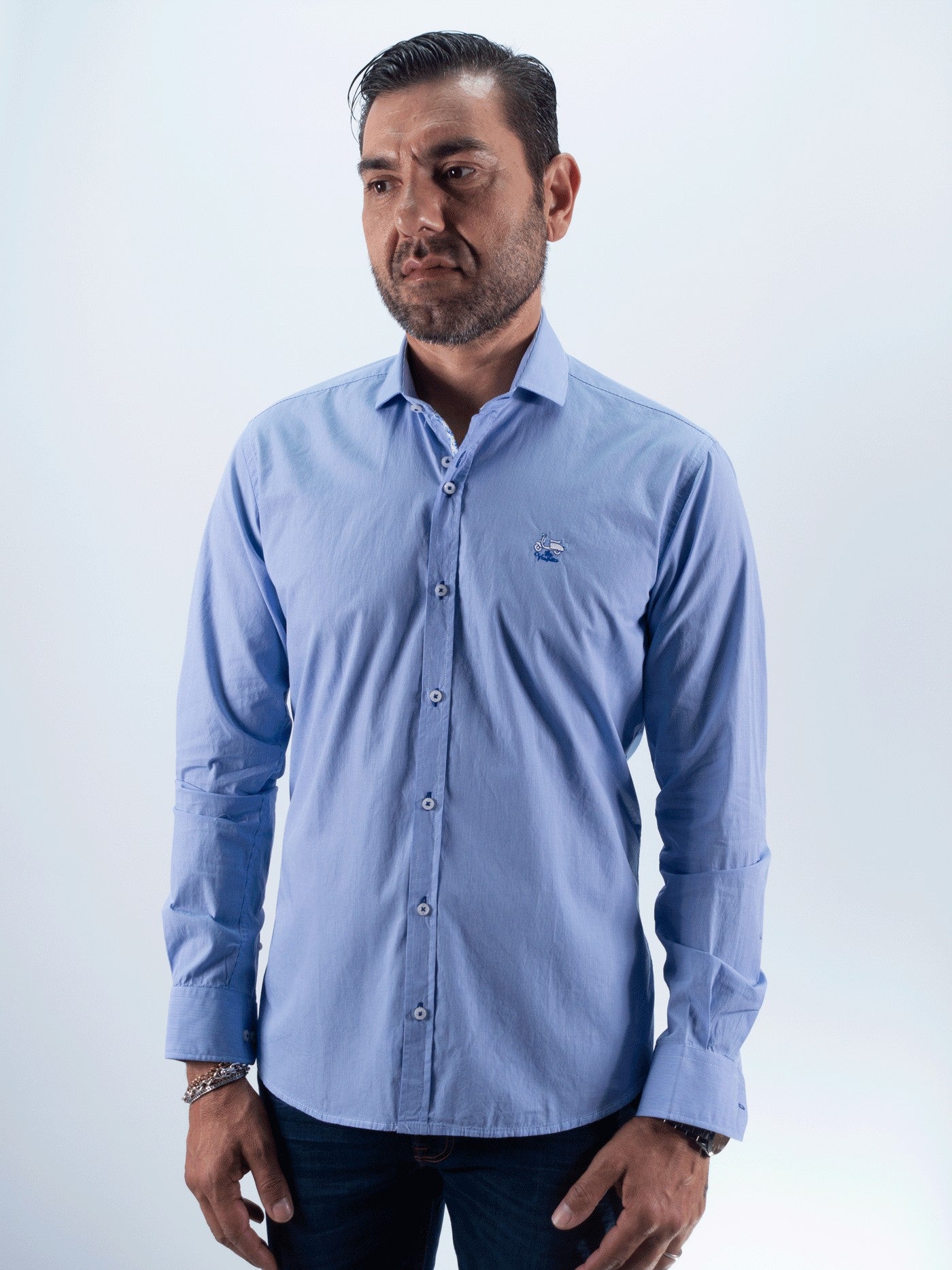 CAMISA MICRO VICHI LA VESPITA MARINO