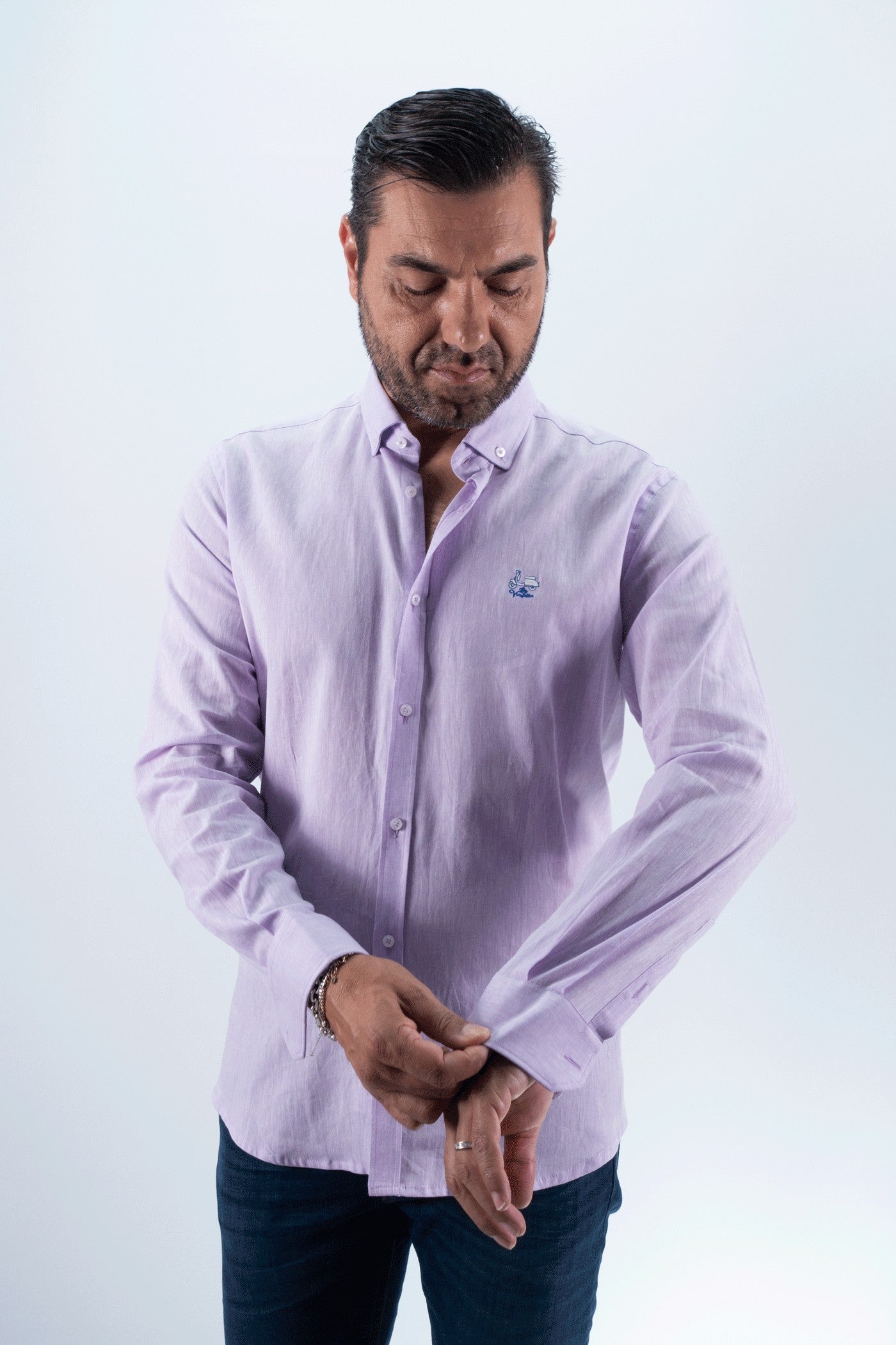 CAMISA LINO LA VESPITA VIOLETA
