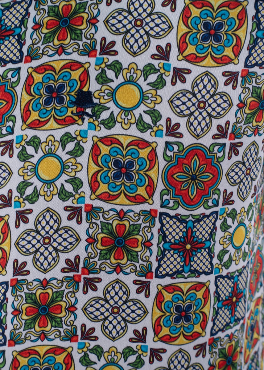CAMISA MOSAIKO  AMARILLO