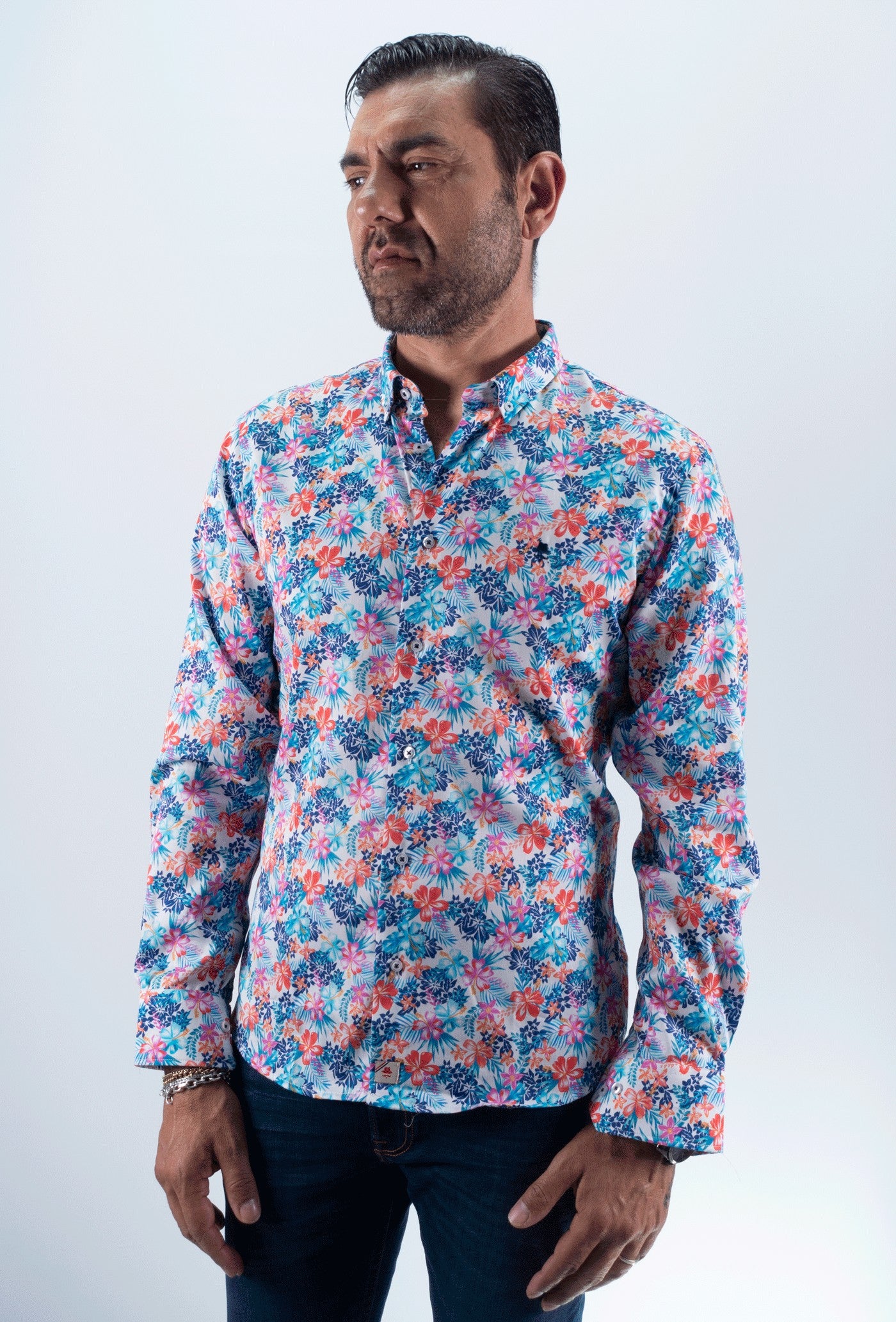 CAMISA CAMELIAS  TURQUESA