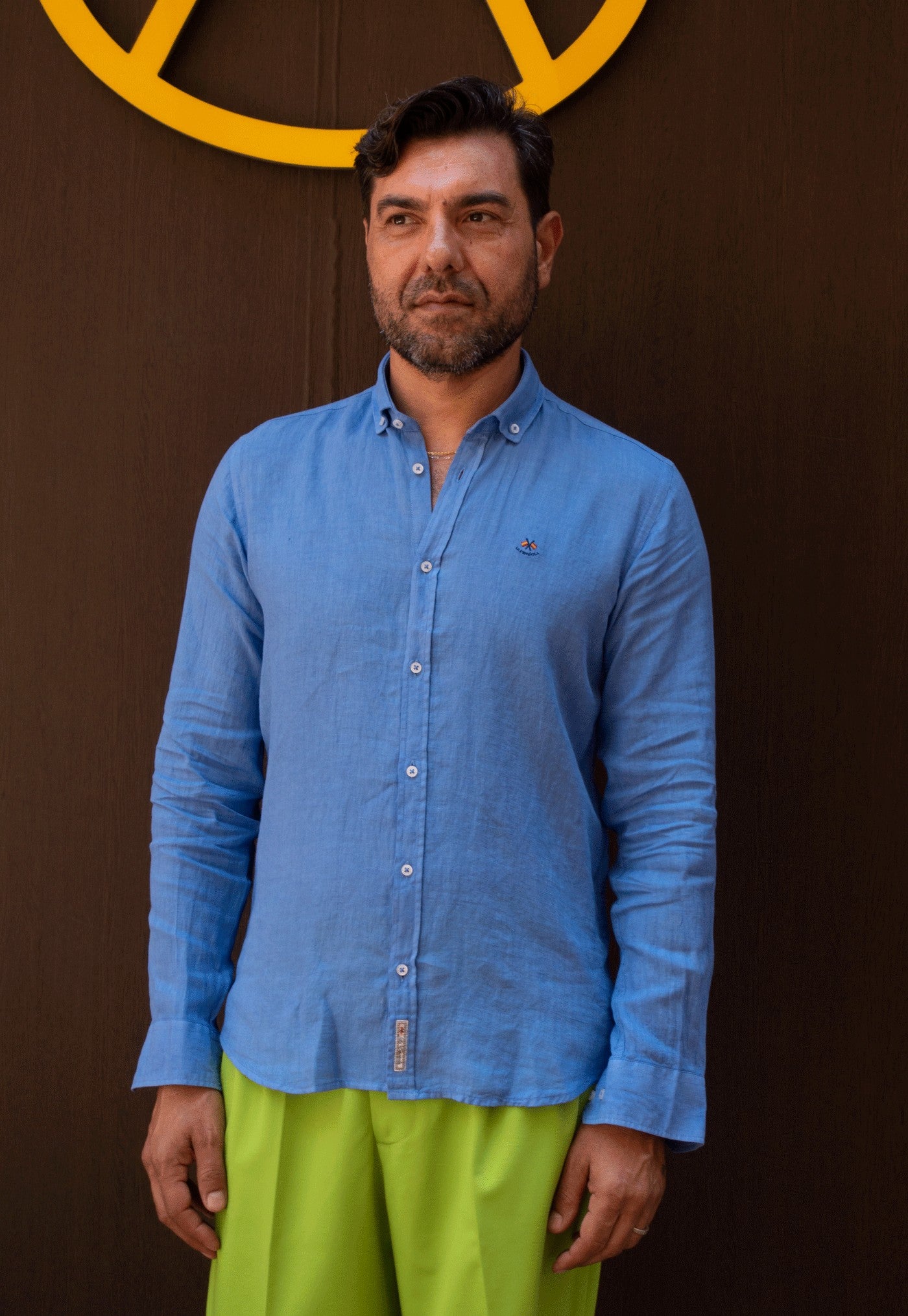 CAMISA LINO L.E LA ESPAÑOLA AZUL