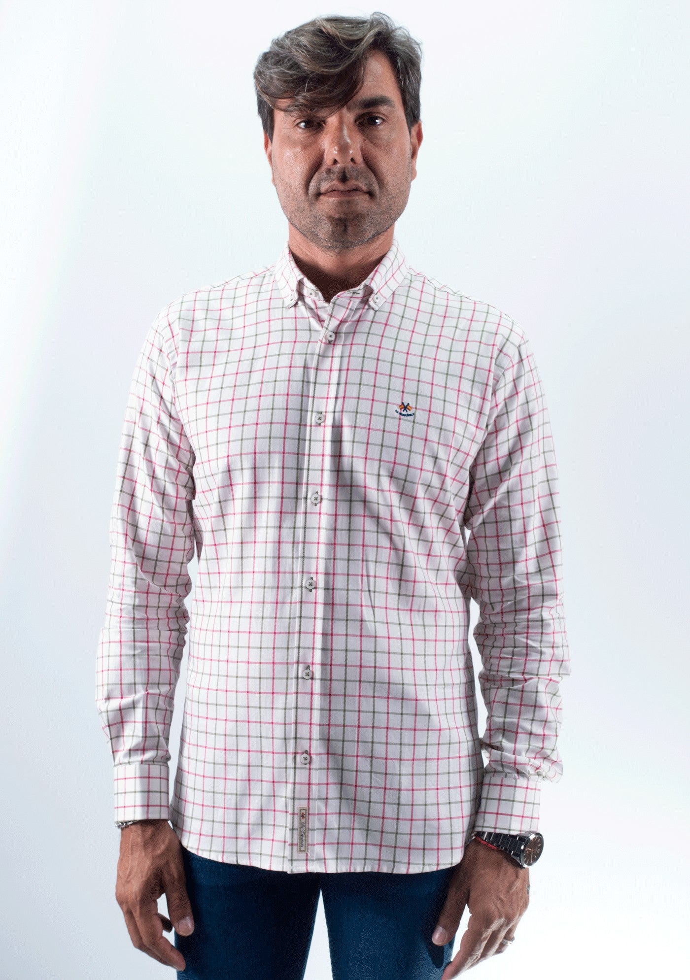 CAMISA CUADRO 6839 LA ESPAÑOLA FUXIA