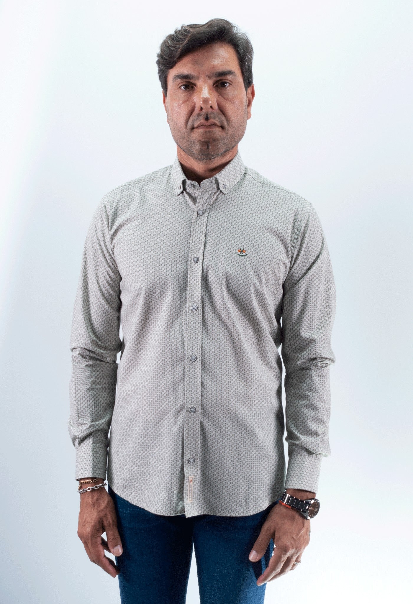 CAMISA CIRCULOS LA ESPAÑOLA  VERDE