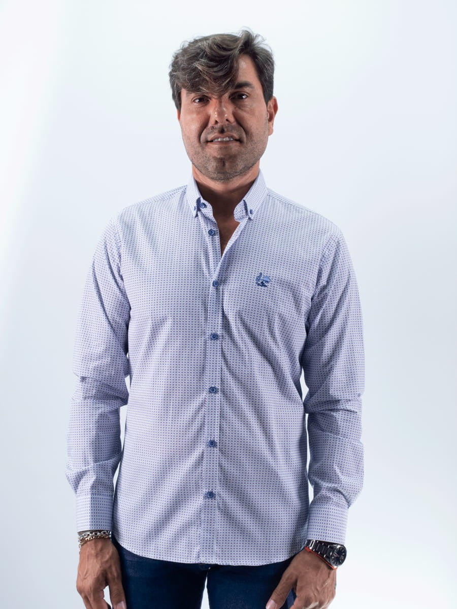 CAMISA CASTELLAR LA VESPITA  AZUL