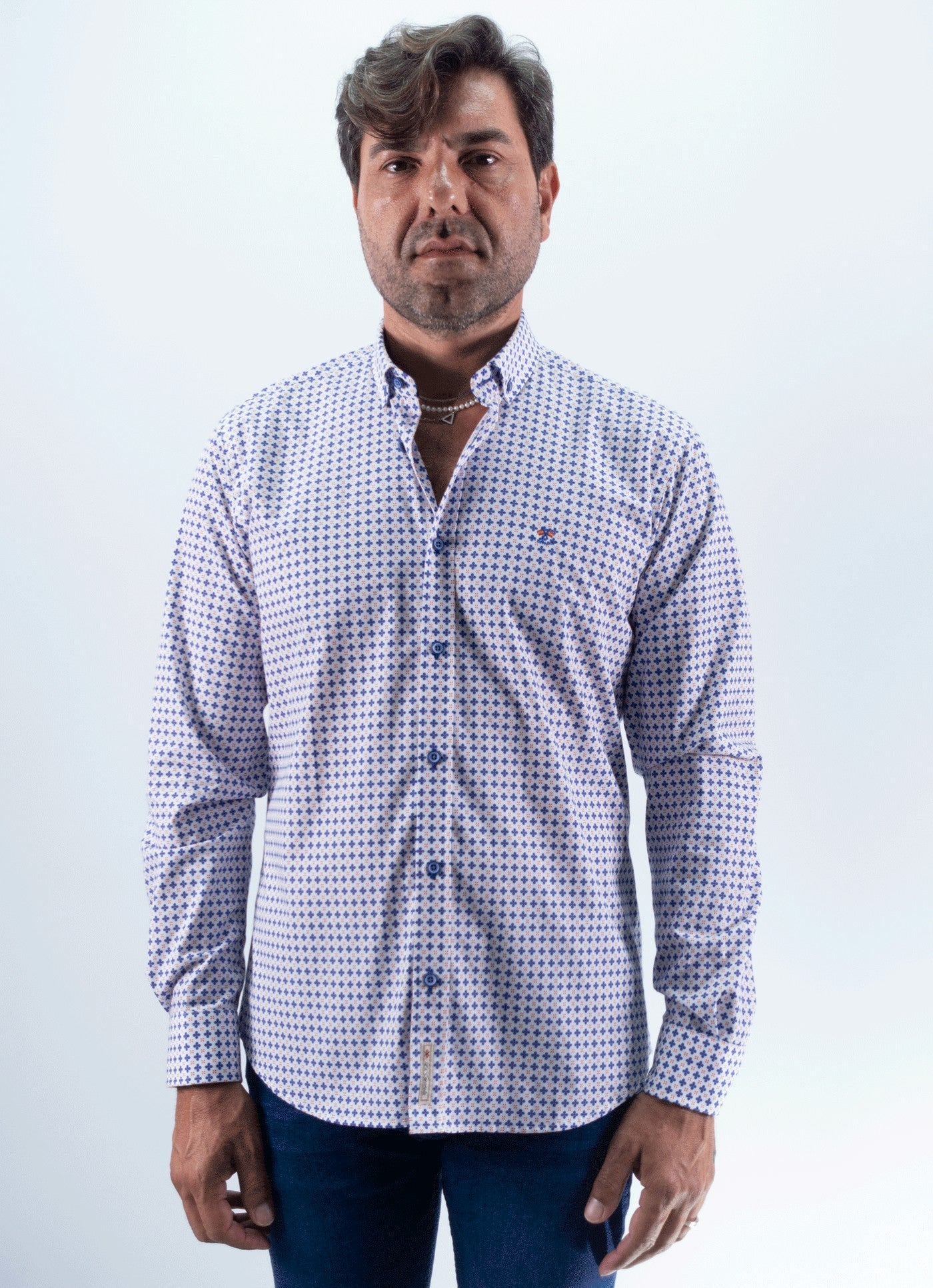 CAMISA ROSETON LA ESPAÑOLA BLANCO