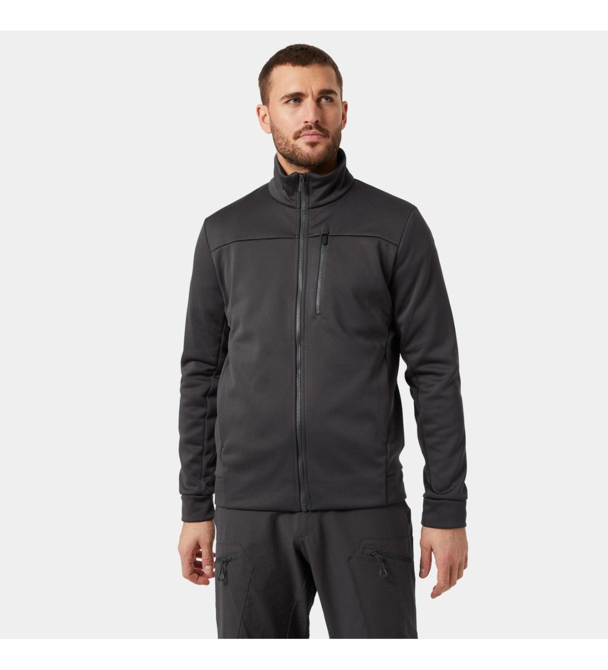 CHAQUETA FLEECE  NEGRO