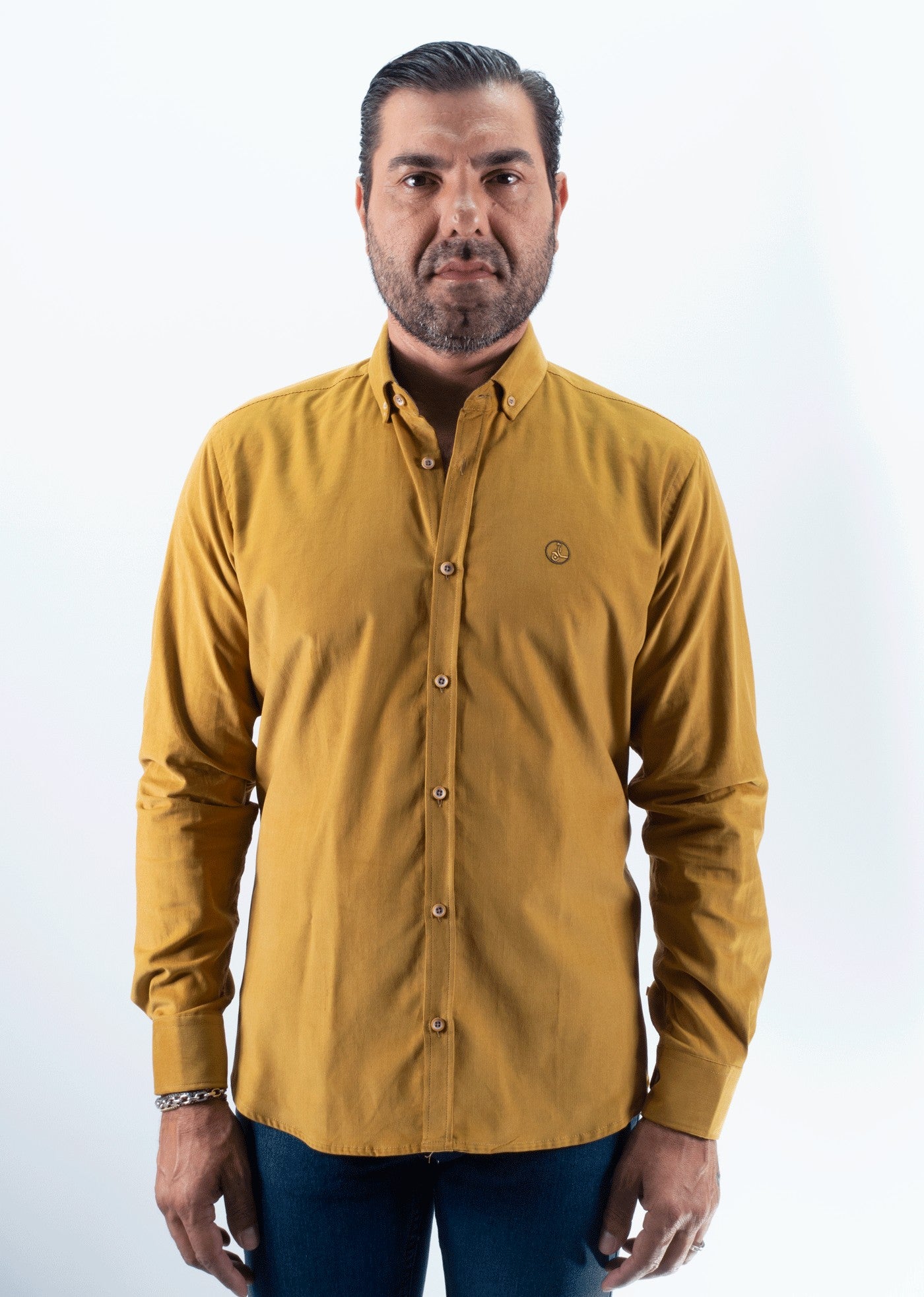 CAMISA MICROPANA 25 LA VESPITA MOSTAZA
