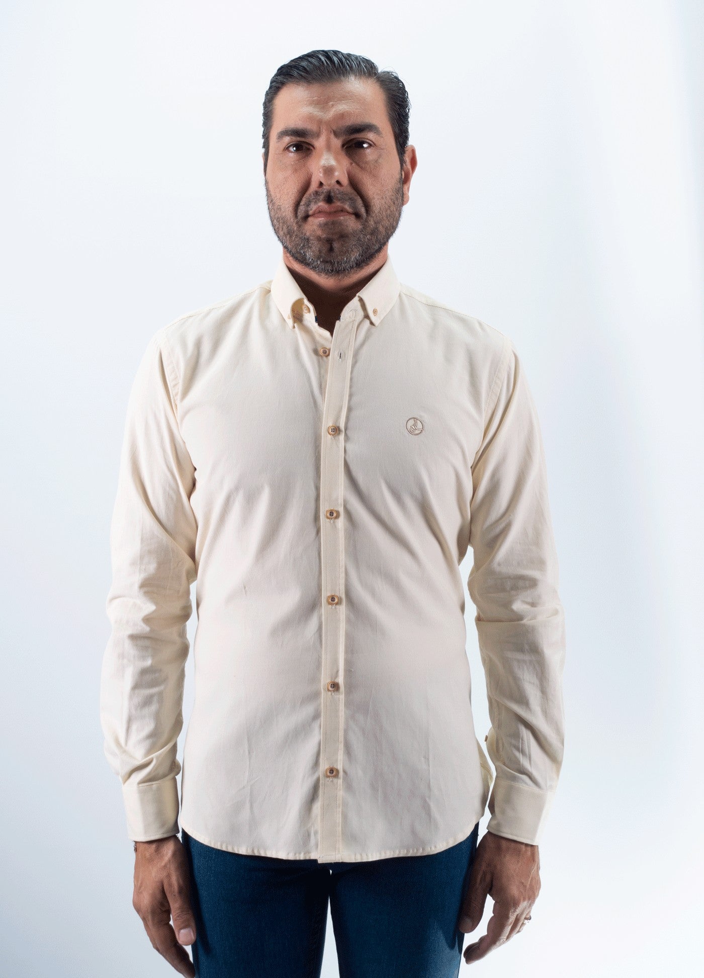 CAMISA MICROPANA 25 LA VESPITA BEIG