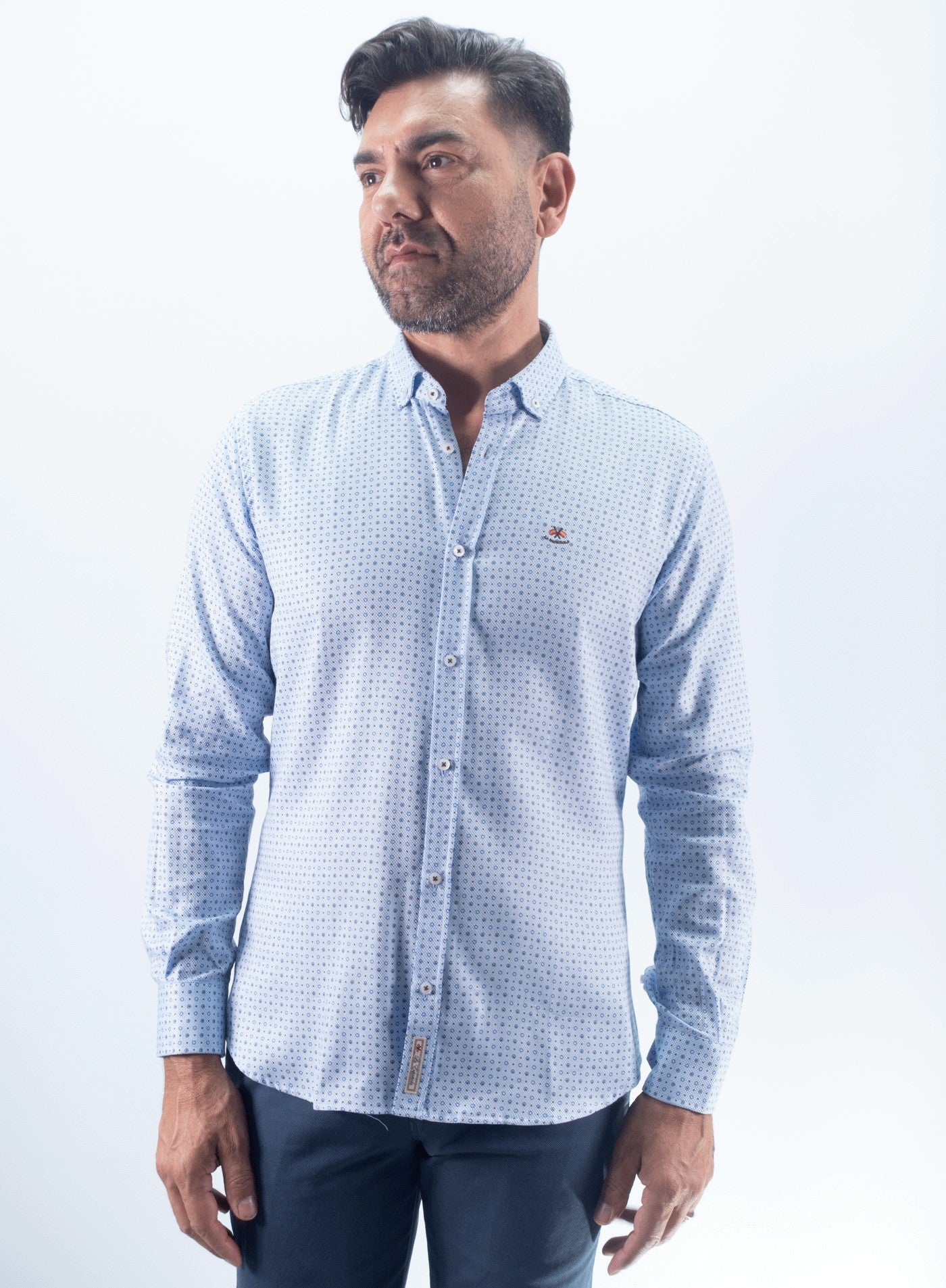 CAMISA RADAR LA ESPANOLA CELESTE