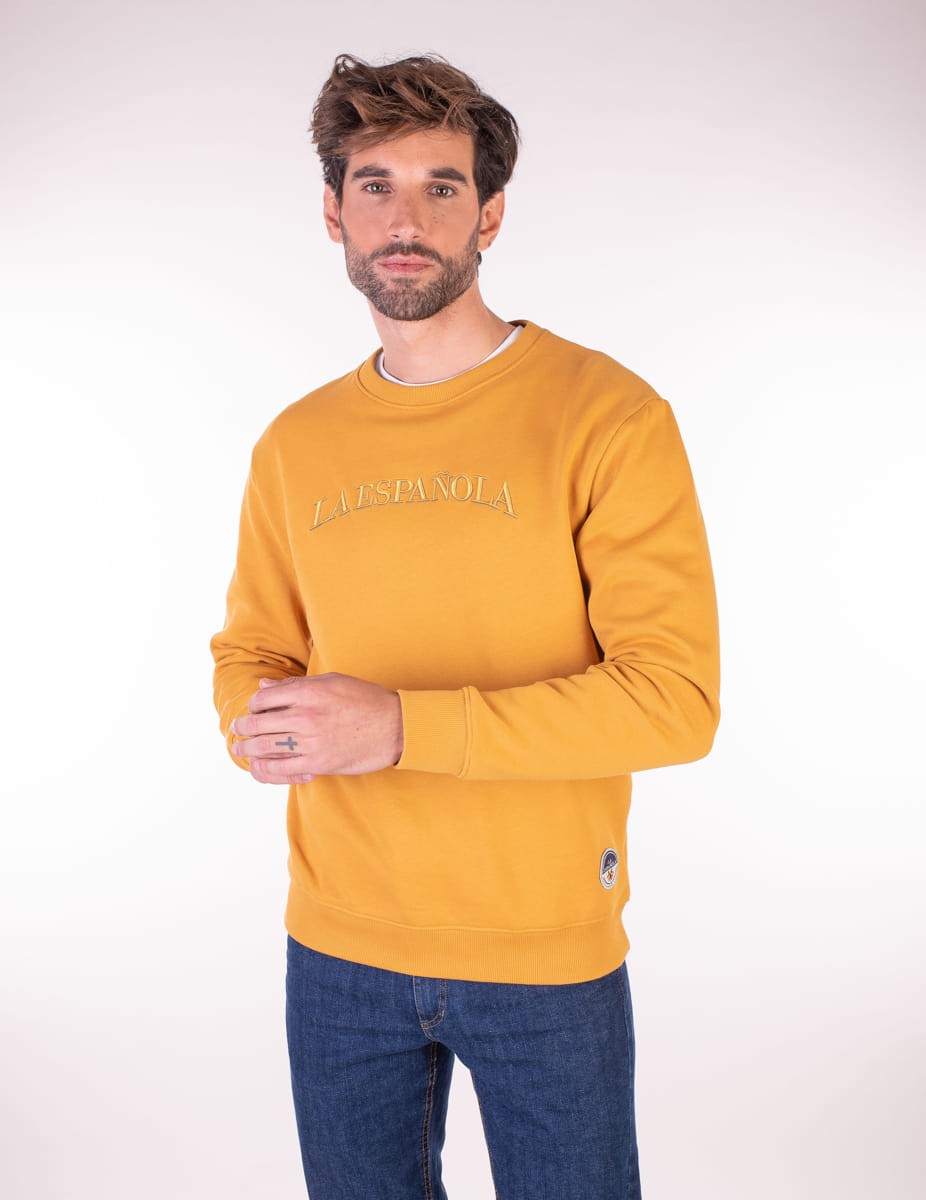 SUDADERA CAJA LA ESPAÑOLA MOSTAZA