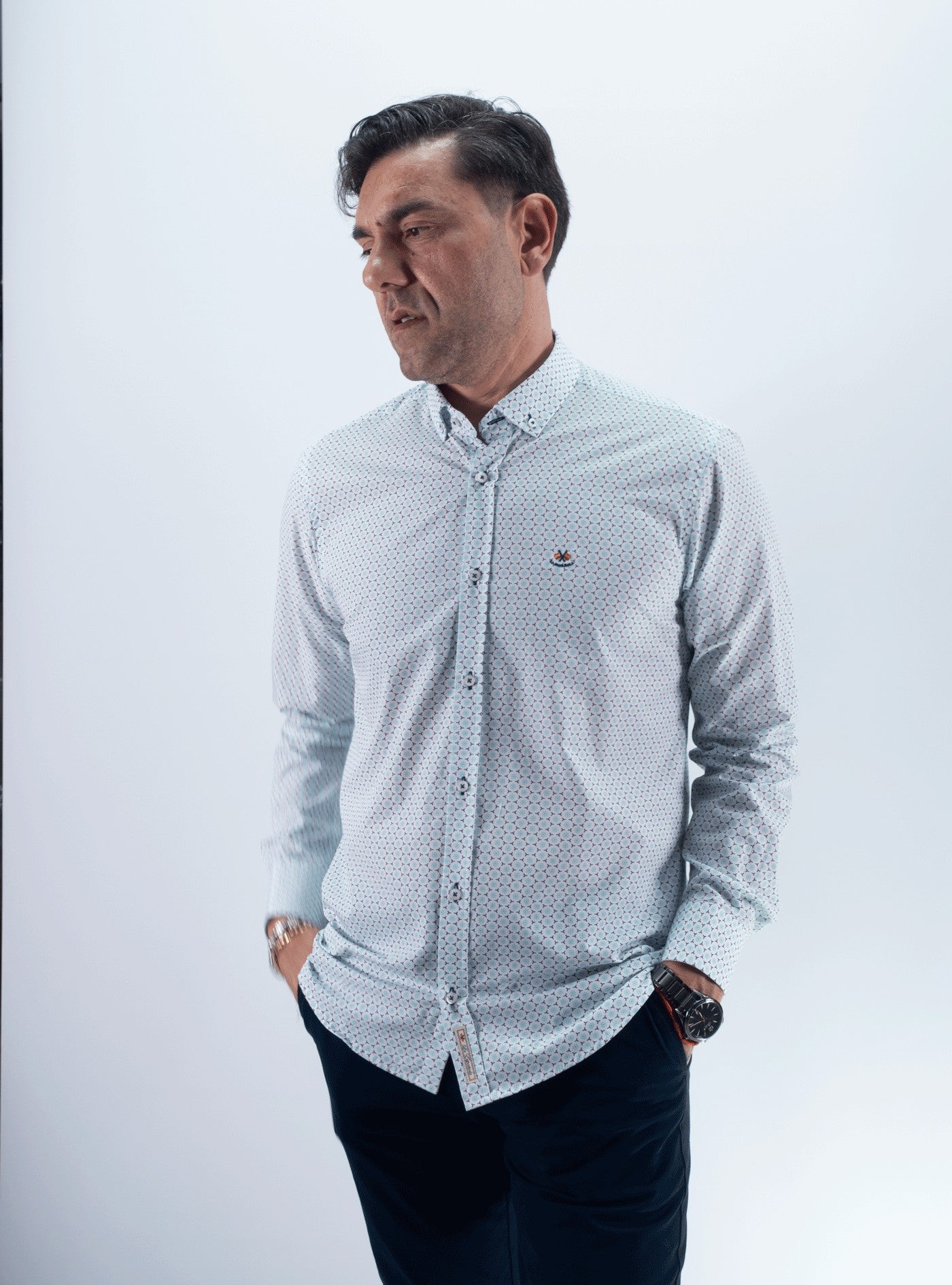 CAMISA ATOMIC LA ESPAÑOLA AGUA MARINA