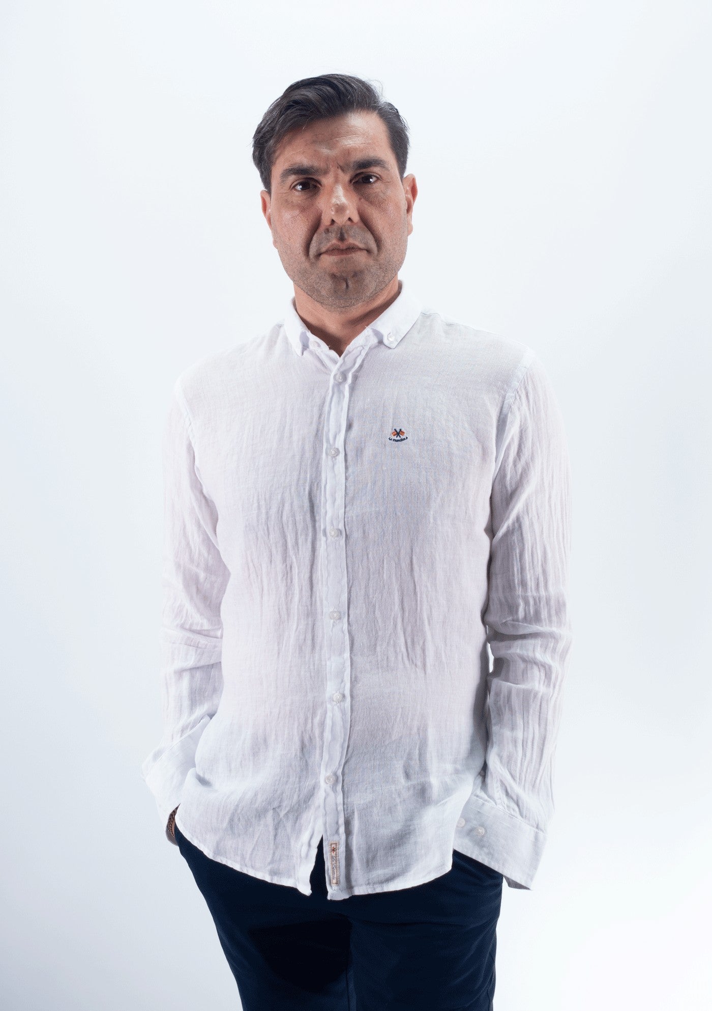 CAMISA LINO LA ESPANOLA BLANCO