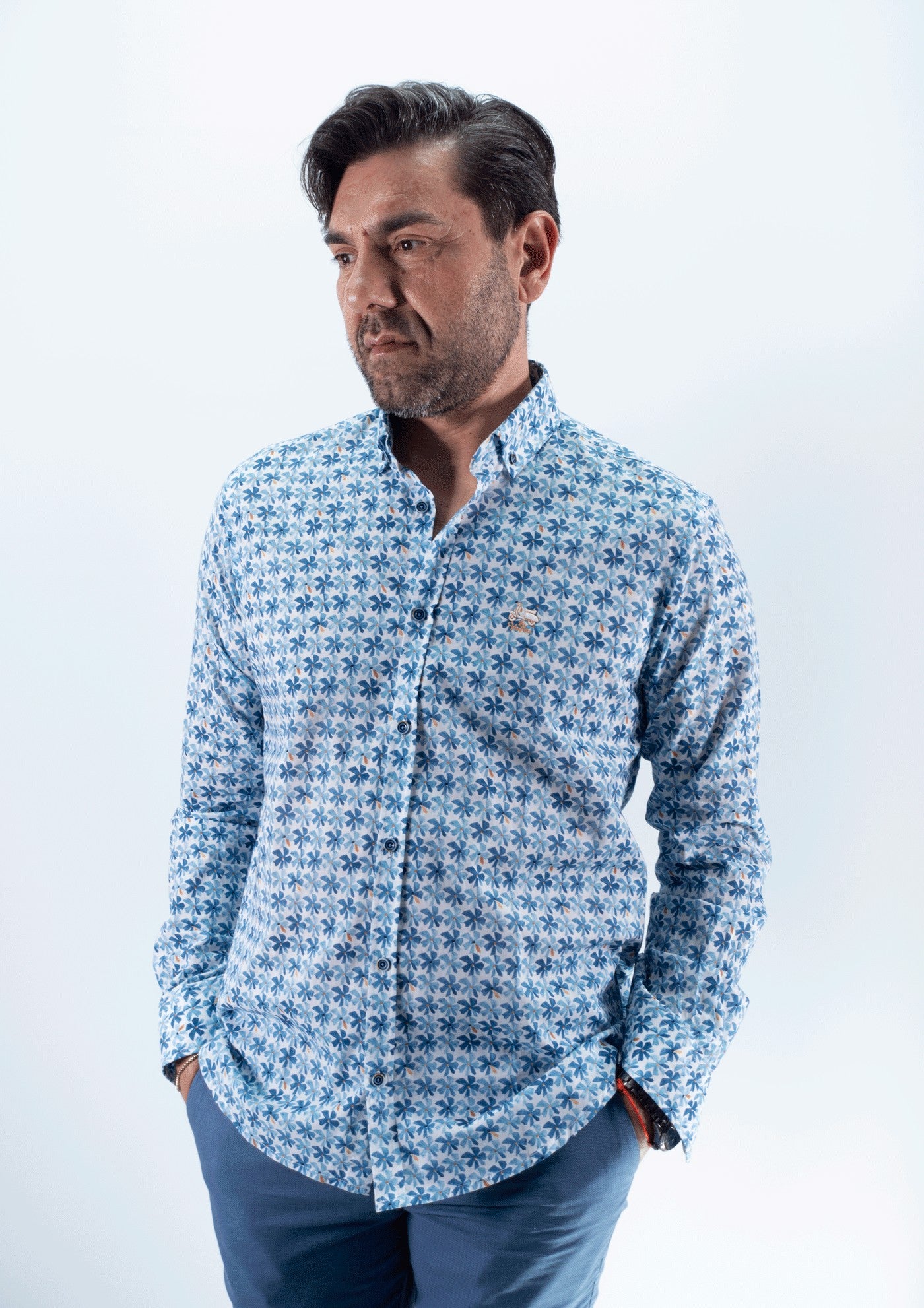 CAMISA CAMELIAS LA VESPITA AZUL