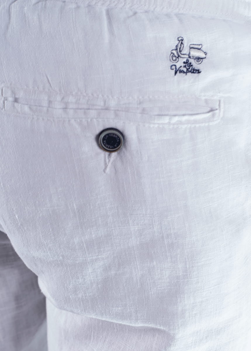 PANTALON LINO LA VESPITA BLANCO